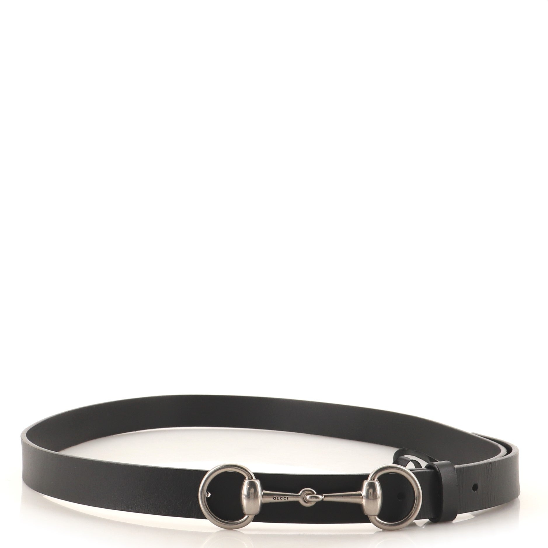 Horsebit Skinny Belt Leather Medium 105
