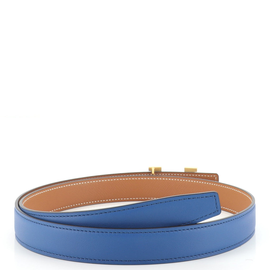 Constance Reversible Belt Leather with Lizard Thin 85