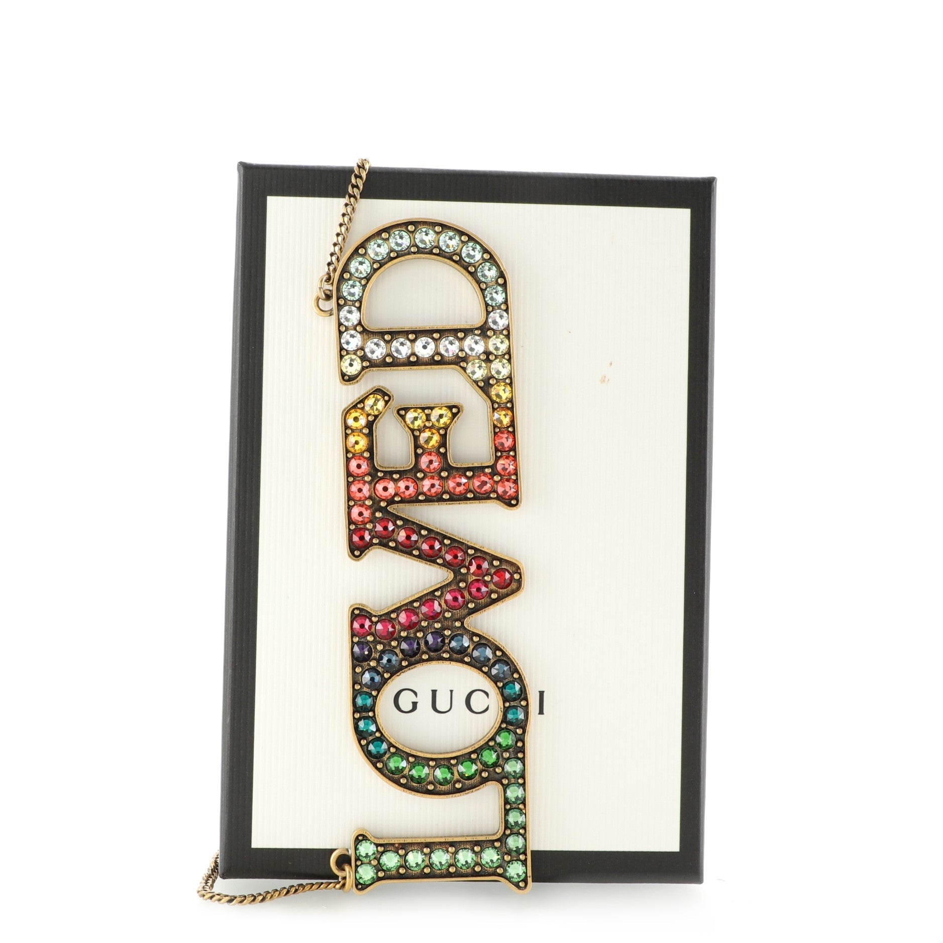 Loved Collar Necklace Crystal Embellished Metal