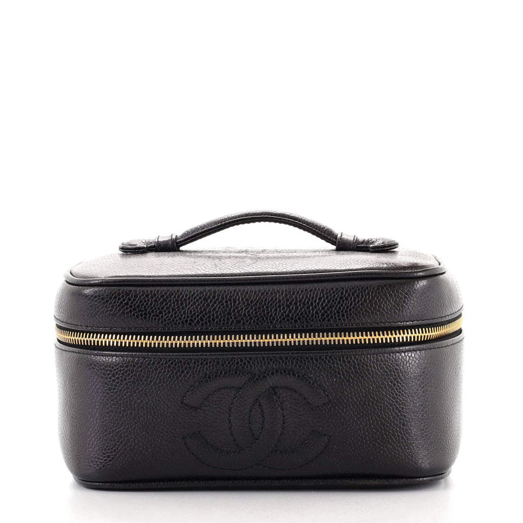 Vintage Timeless Cosmetic Case Caviar Medium