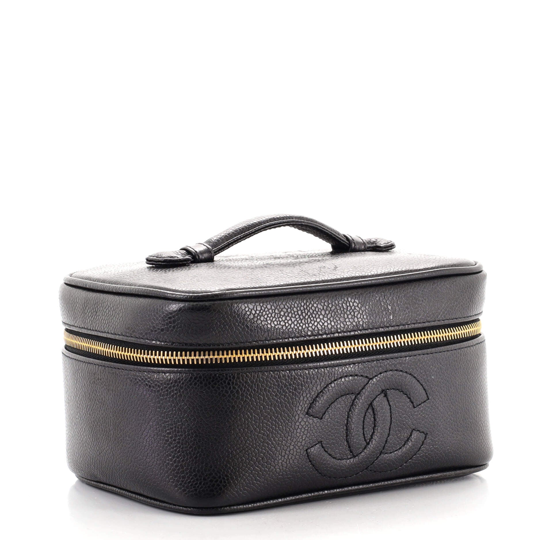 Vintage Timeless Cosmetic Case Caviar Medium