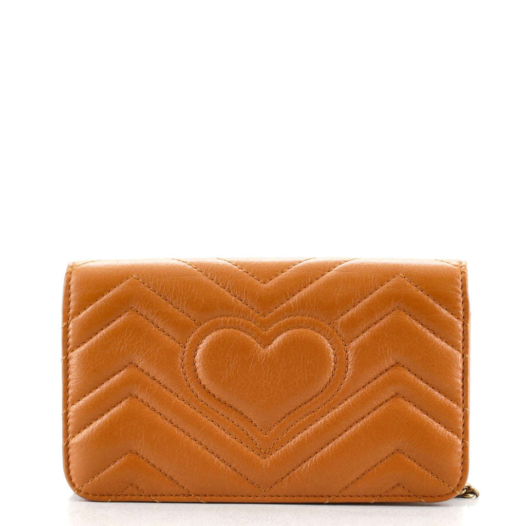 GG Marmont Chain Flap Bag Matelasse Leather Mini