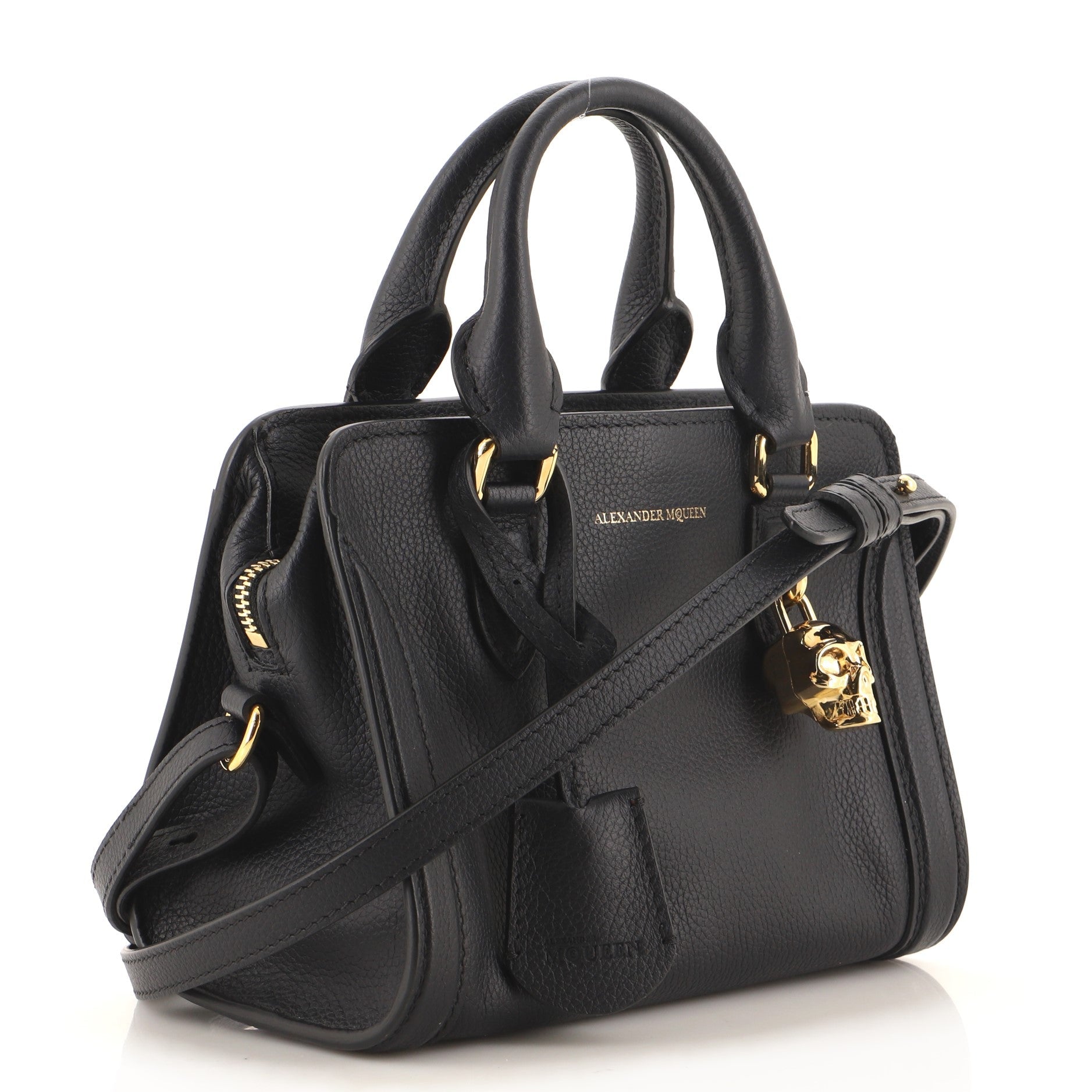 Padlock Zip Around Tote Leather Mini