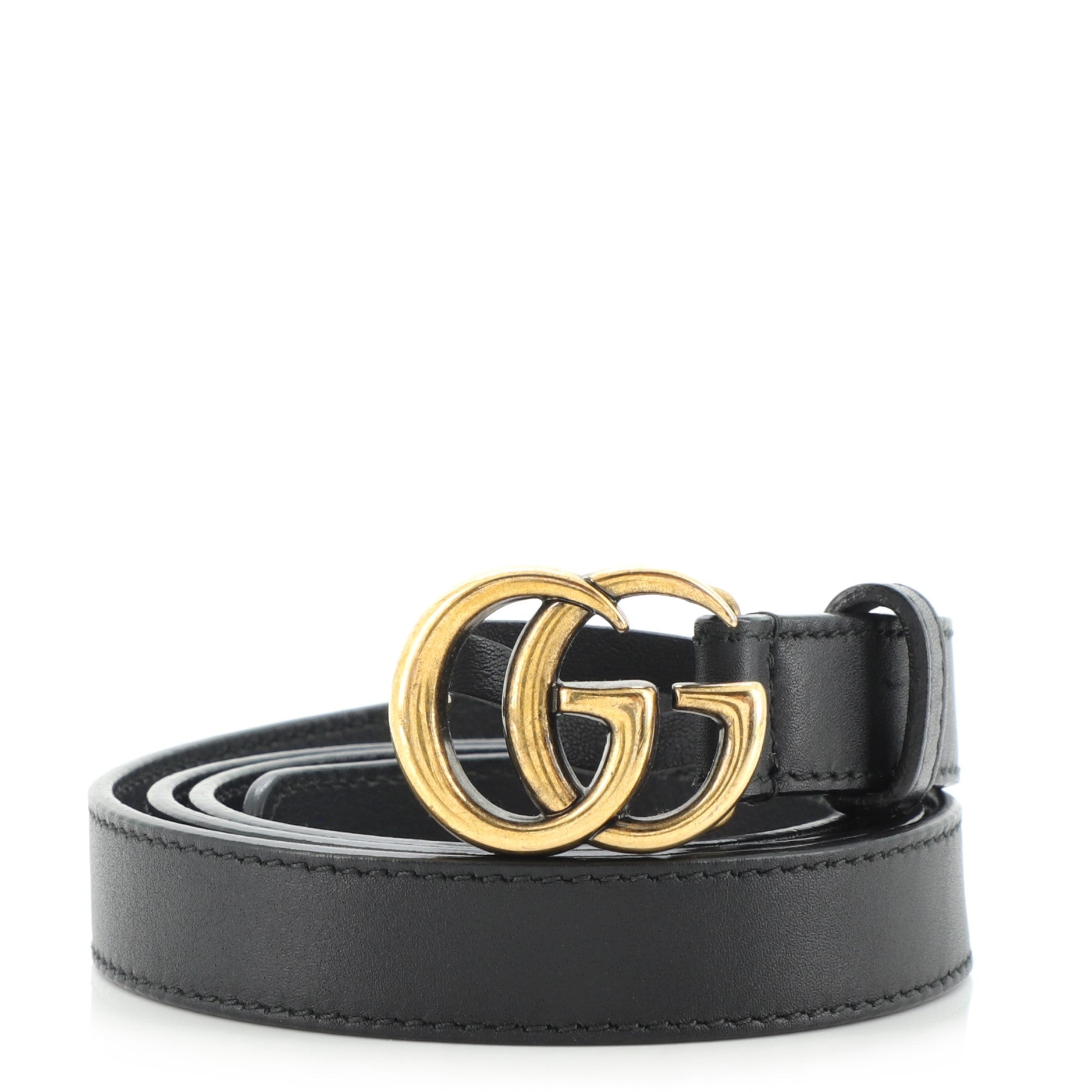 GG Marmont Belt Leather Thin 85