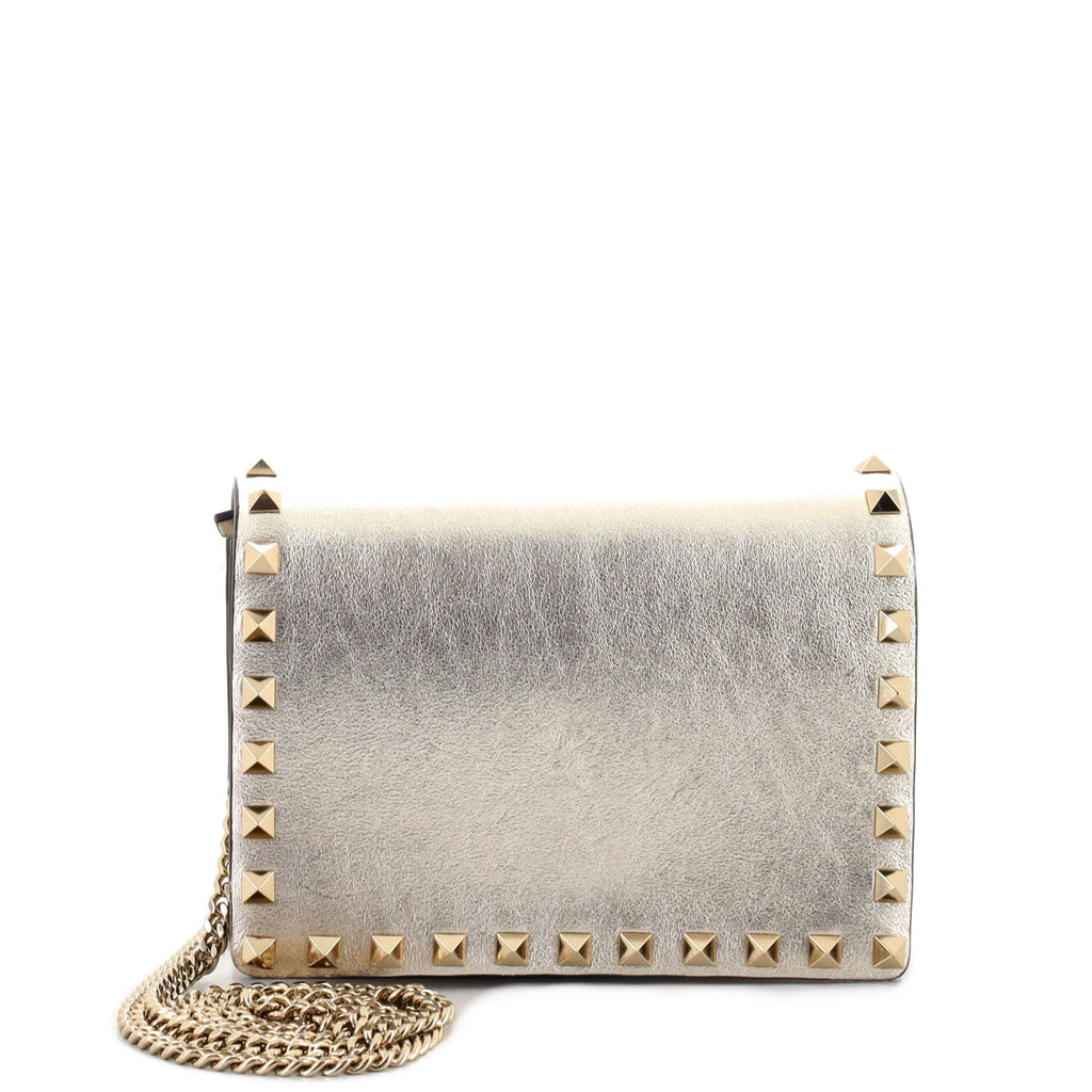 Rockstud Pouch Crossbody Bag Leather Mini