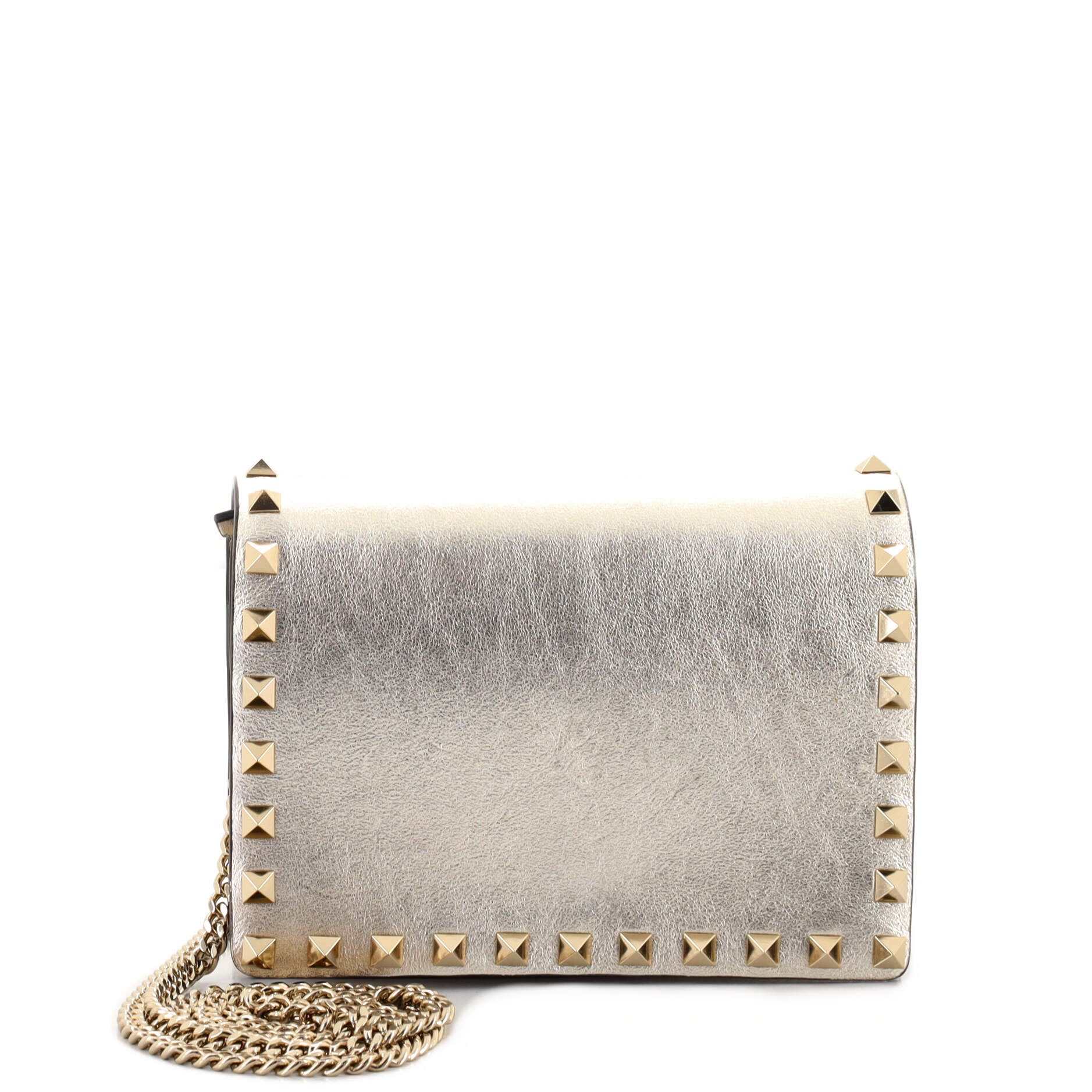 Rockstud Pouch Crossbody Bag Leather Mini