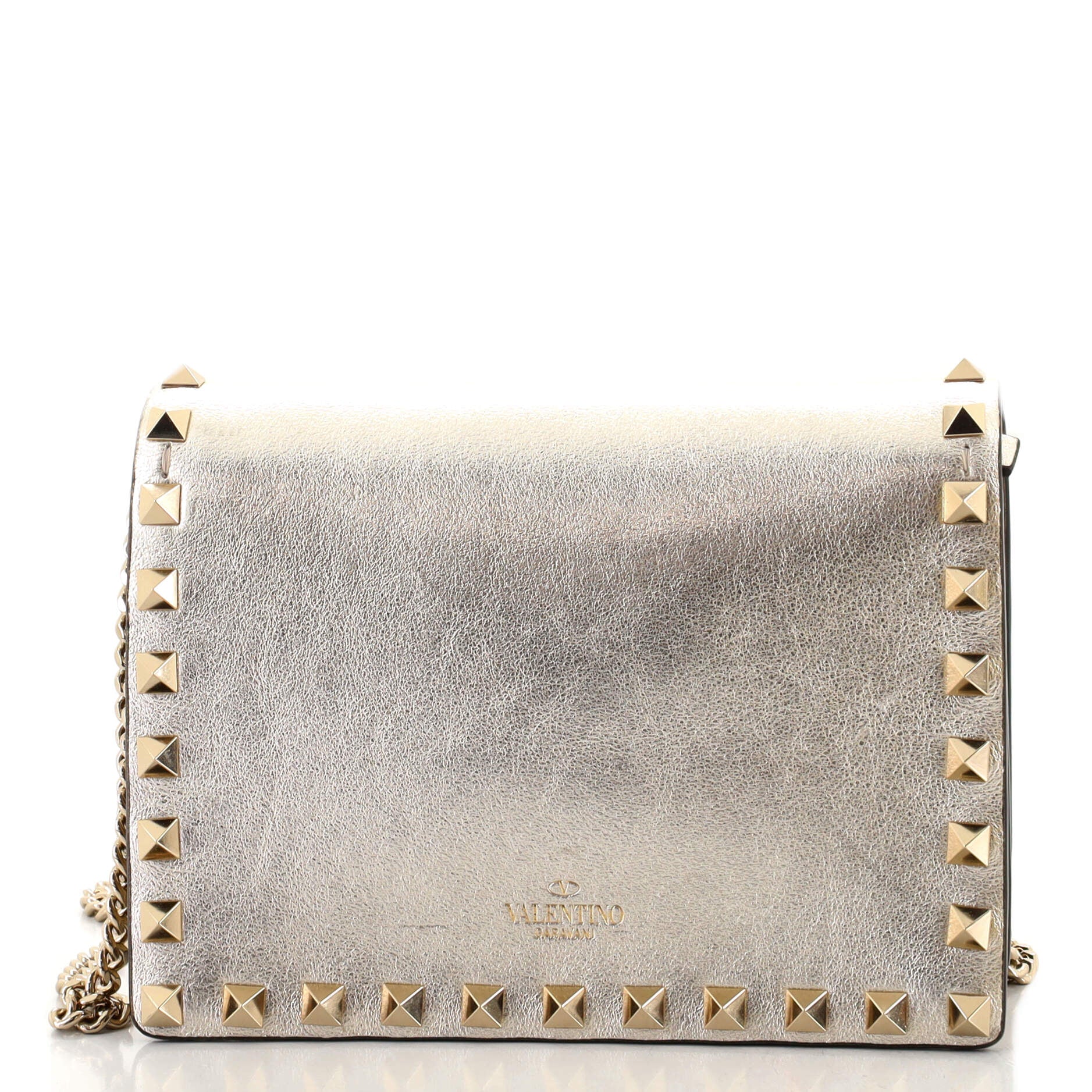 Rockstud Pouch Crossbody Bag Leather Mini