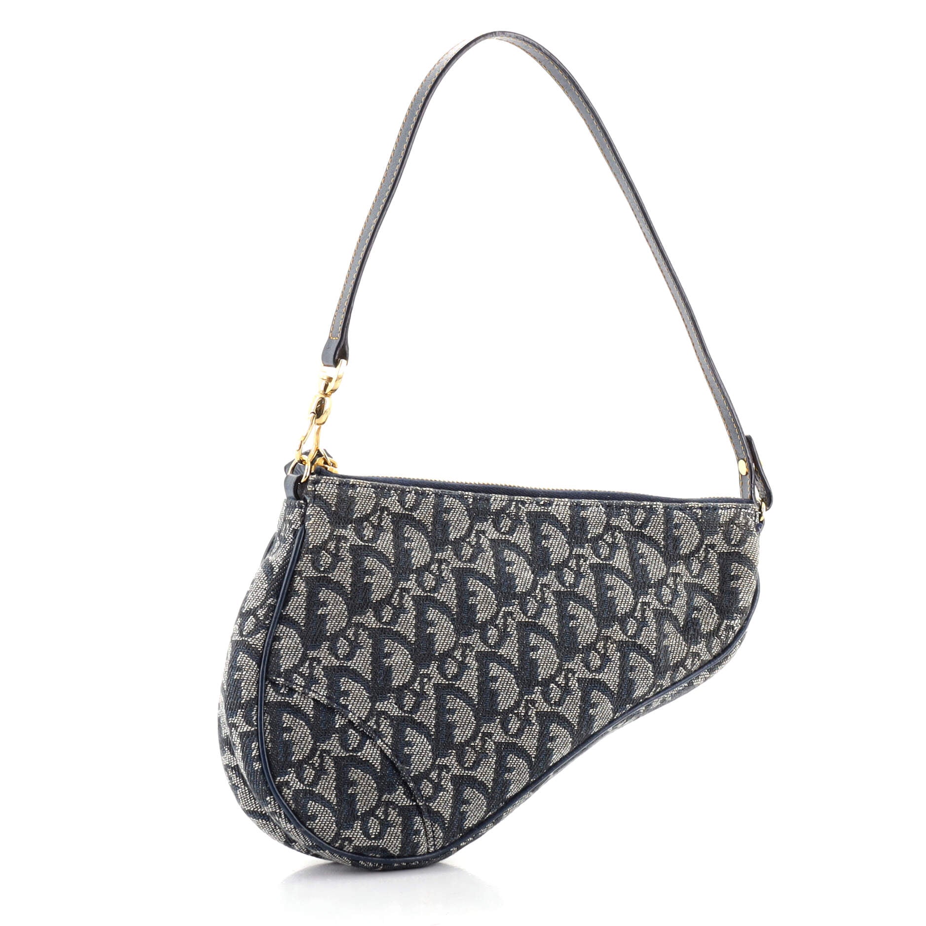 Vintage Saddle Bag Diorissimo Canvas Mini