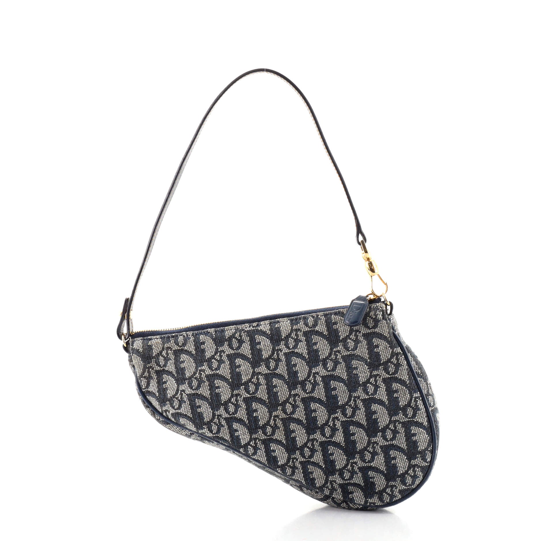 Vintage Saddle Bag Diorissimo Canvas Mini