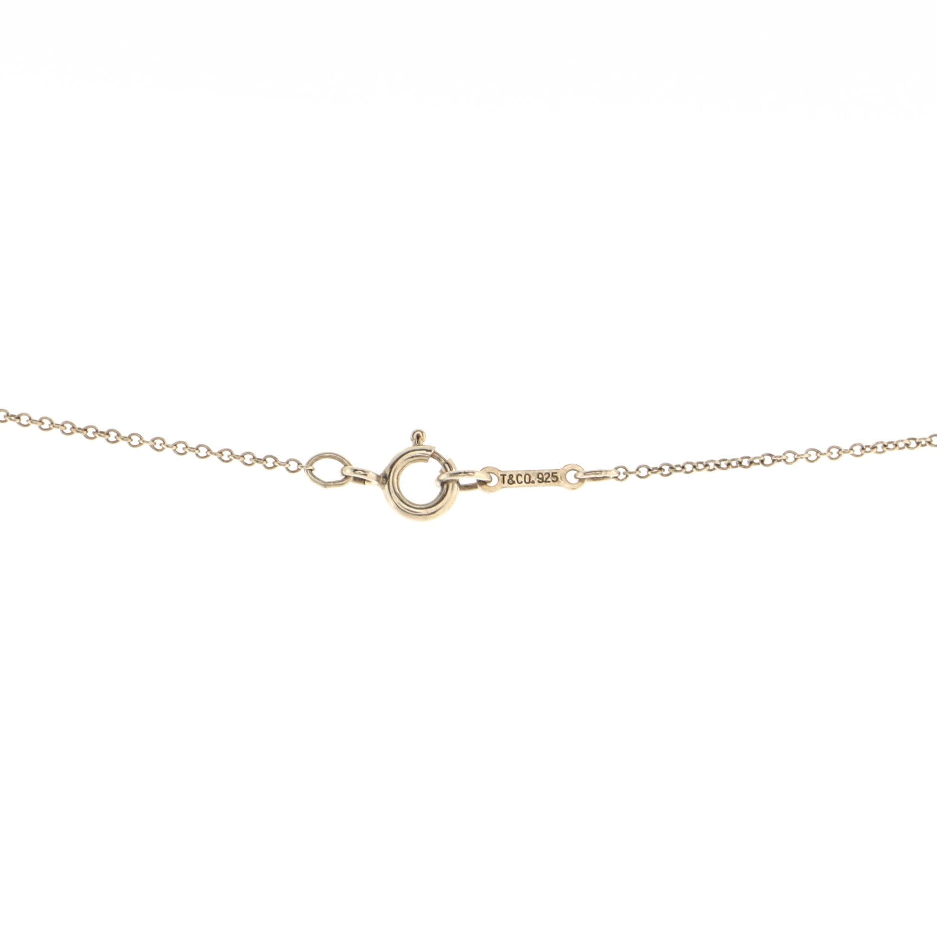 Elsa Peretti Cross Pendant Necklace Sterling Silver 14mm