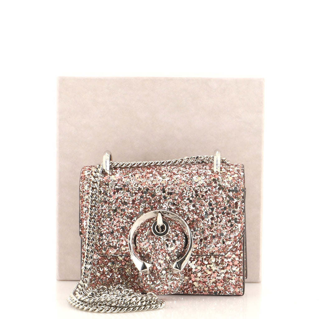 Paris Crossbody Bag Glow-In-The-Dark Glitter Leather Mini
