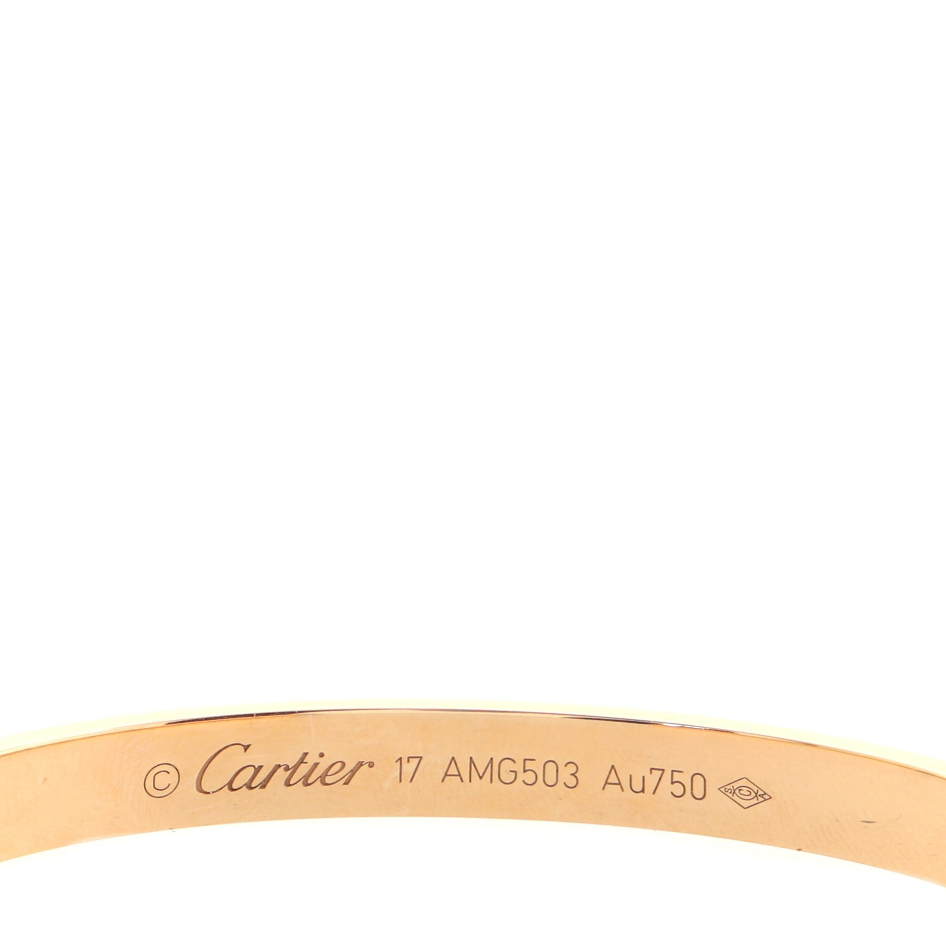 Love Cuff Bracelet 18K Yellow Gold