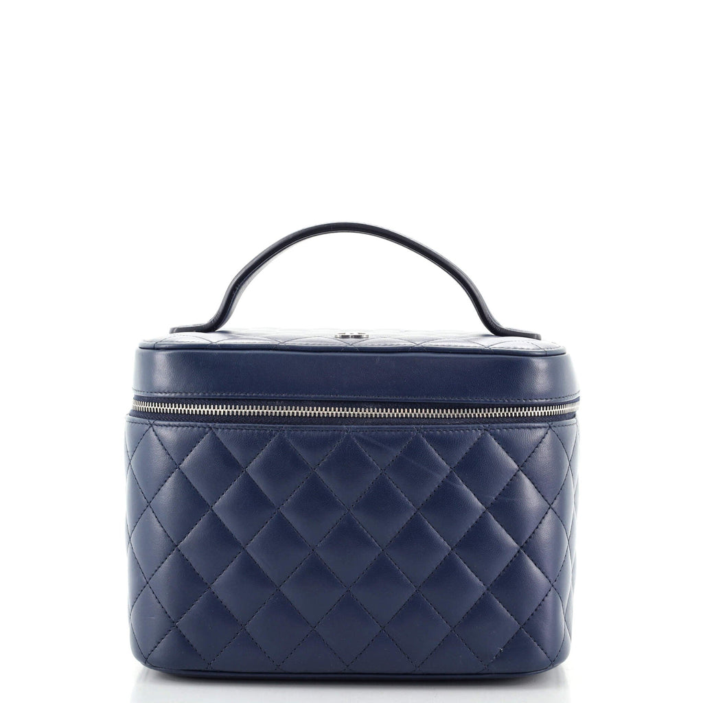 Cosmetic Case Quilted Lambskin Small