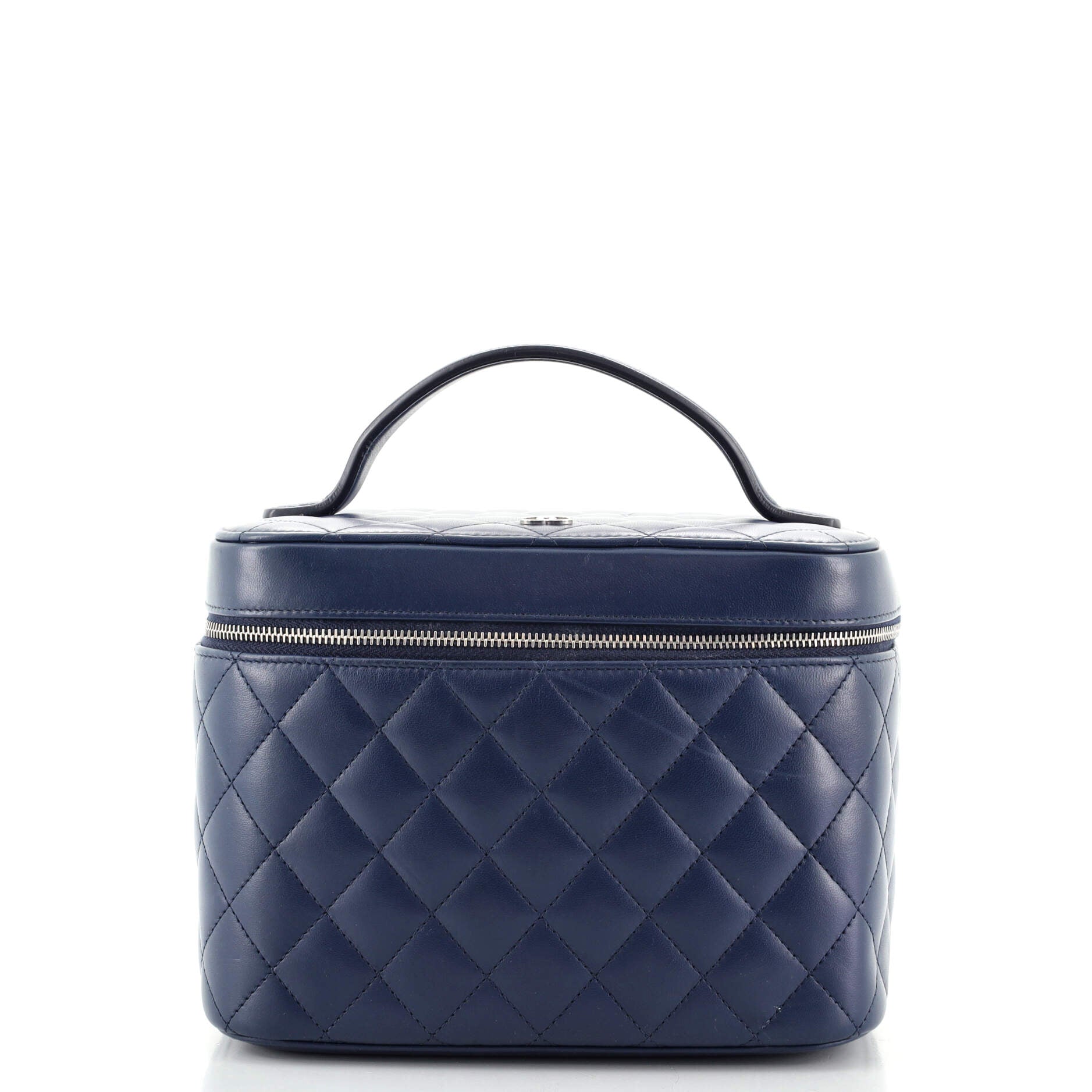 Cosmetic Case Quilted Lambskin Small