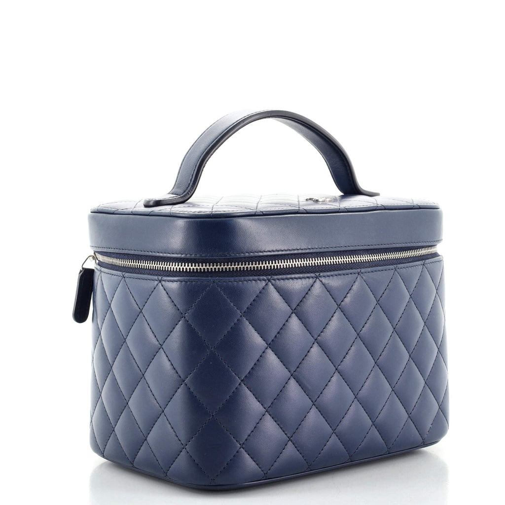 Cosmetic Case Quilted Lambskin Small