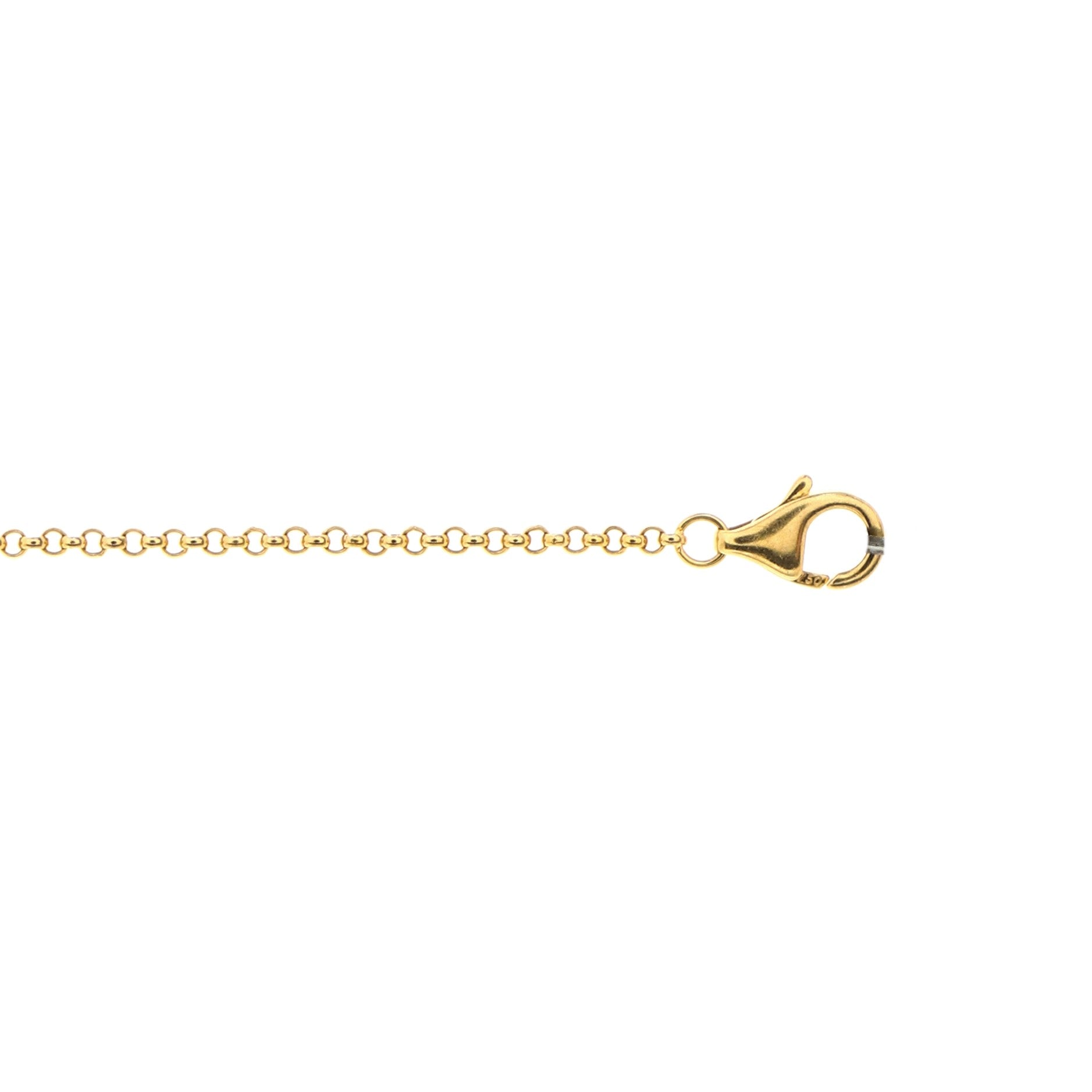 Agrafe Cable Chain Bracelet 18K Yellow Gold with Diamonds
