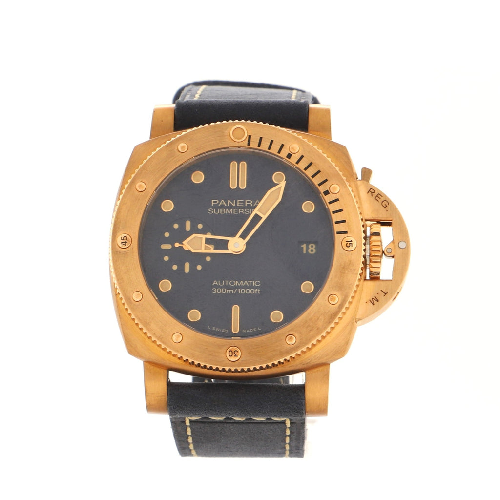 Submersible Bronzo Blu Abisso Automatic Watch Bronze and Leather 42