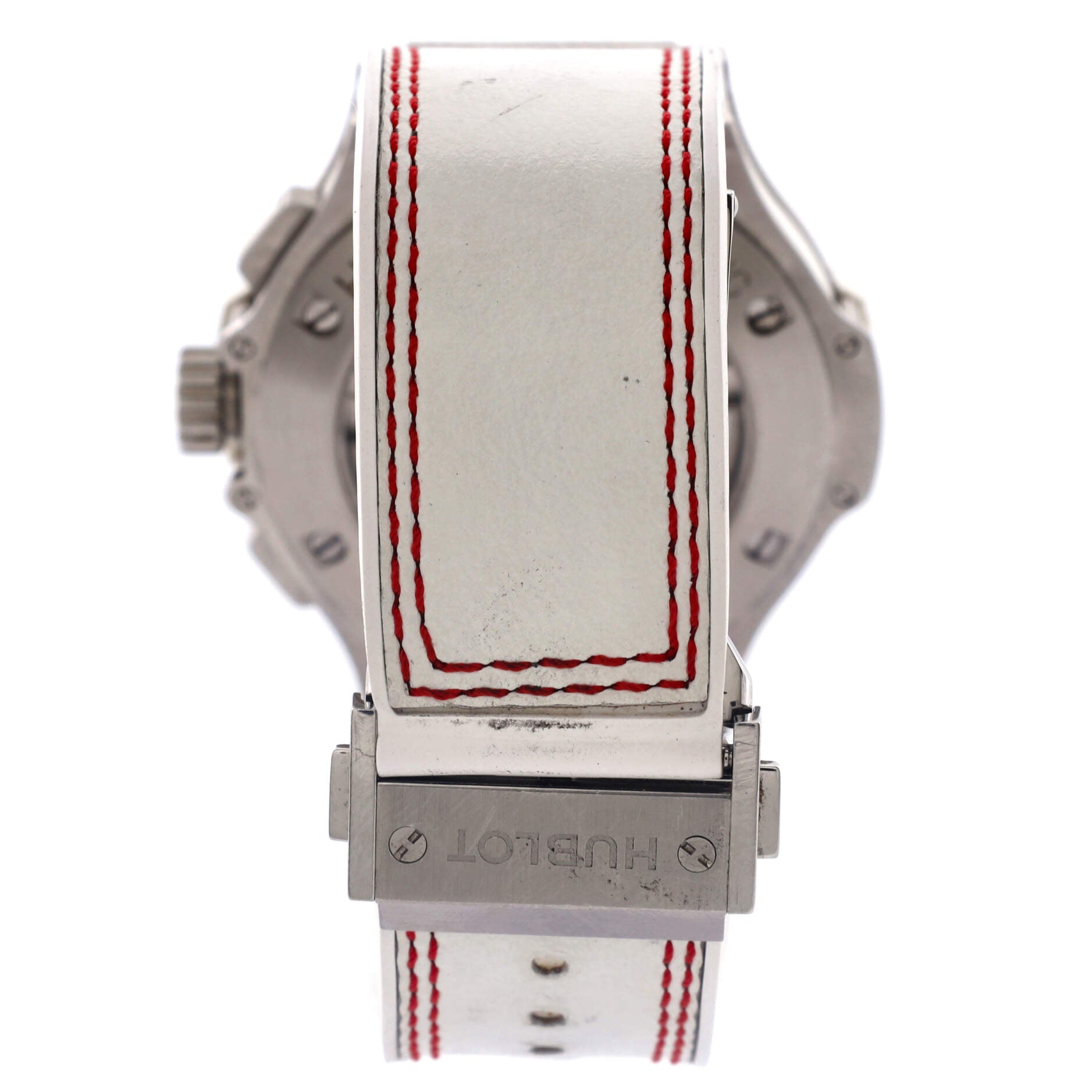 Big Bang Aero Bang Chronograph Automatic Watch Stainless Steel and Rubber with Diamond Bezel 44