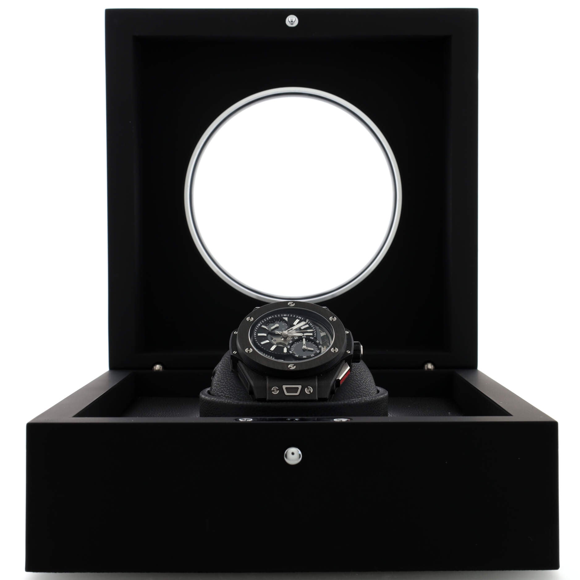 Big Bang Yoshida 100th Anniversary Alarm Repeater Manual Watch Carbon and Rubber 44