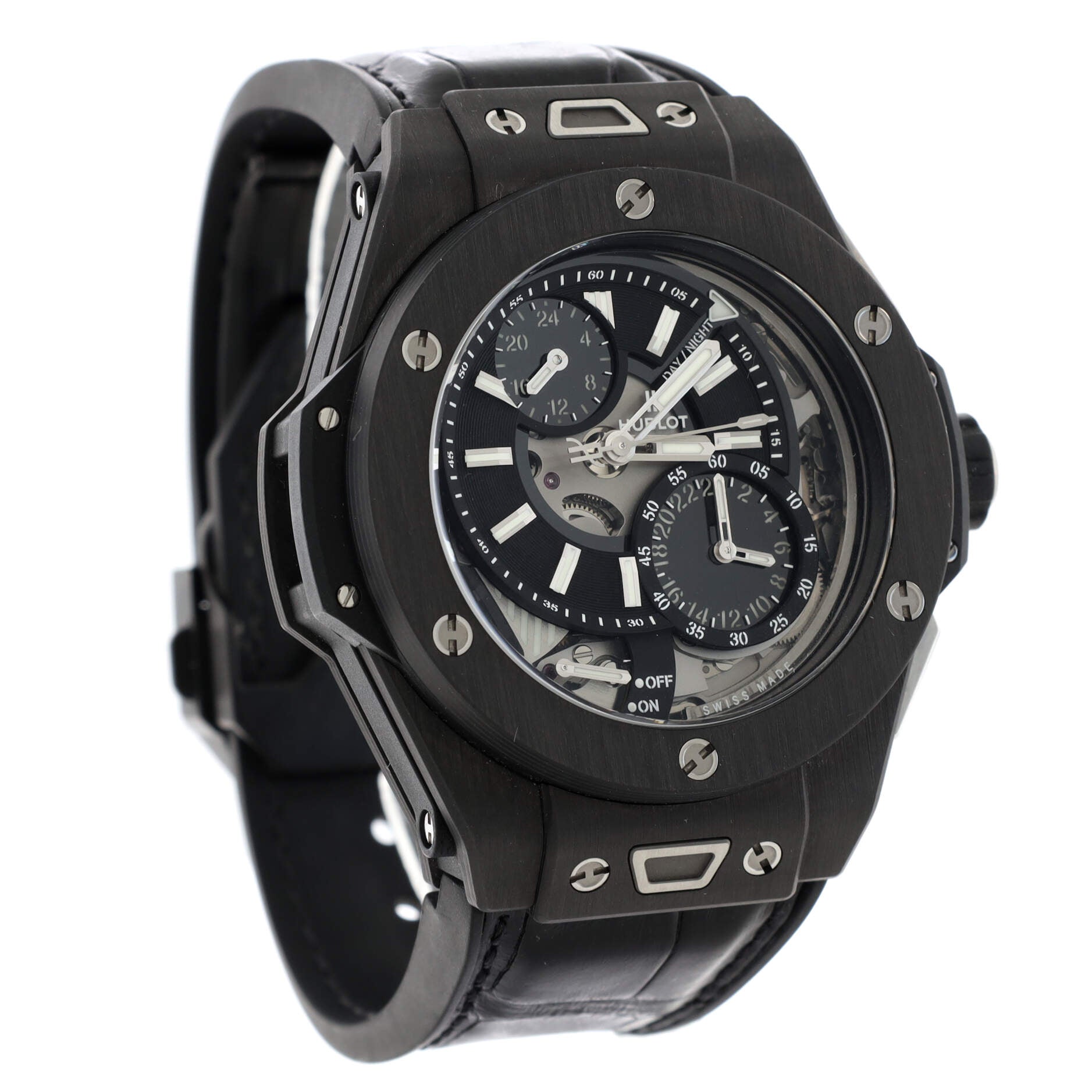 Big Bang Yoshida 100th Anniversary Alarm Repeater Manual Watch Carbon and Rubber 44