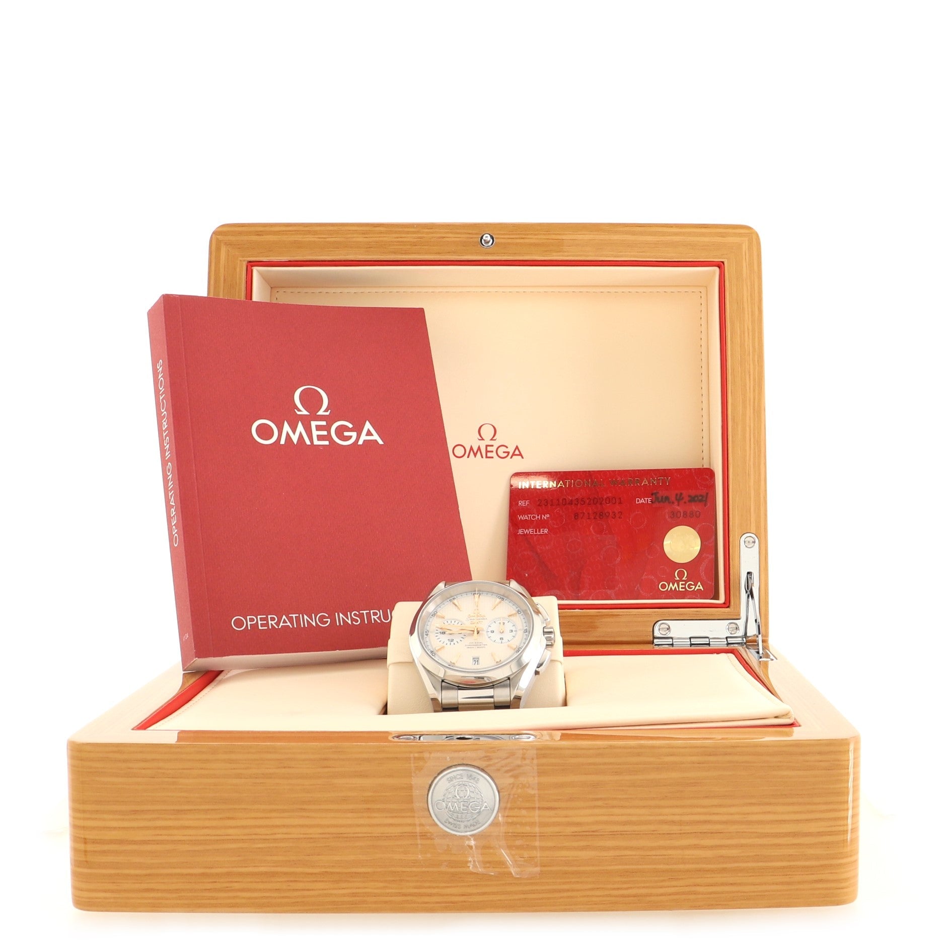 Seamaster Aqua Terra 150M Co-Axial Chronometer GMT Chronograph Automatic Watch Stainless Steel 43