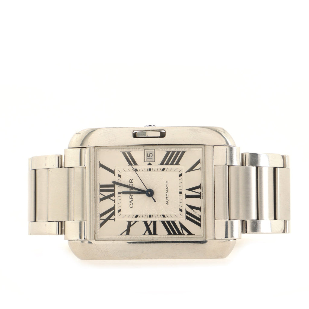 Tank Anglaise Automatic Watch Stainless Steel 36