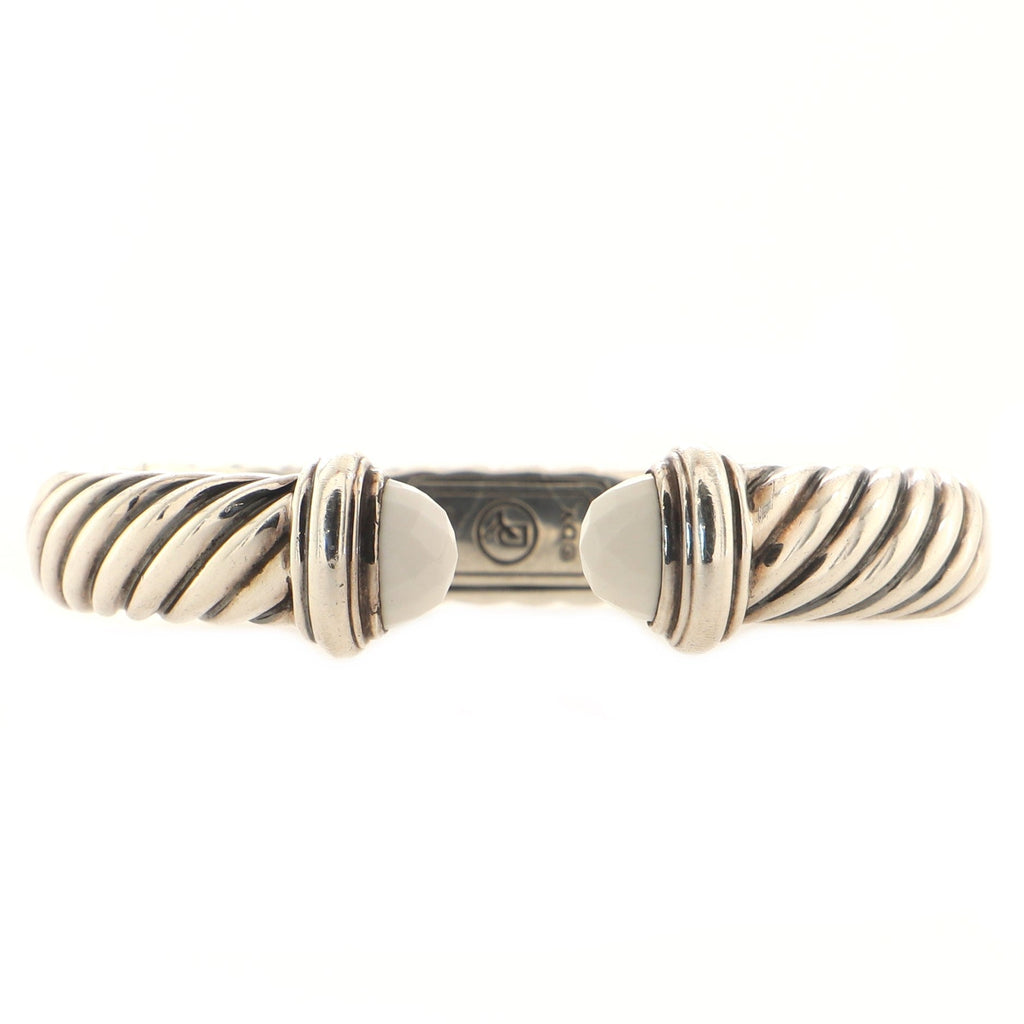 Waverly Bracelet Sterling Silver with White Agate 10mm