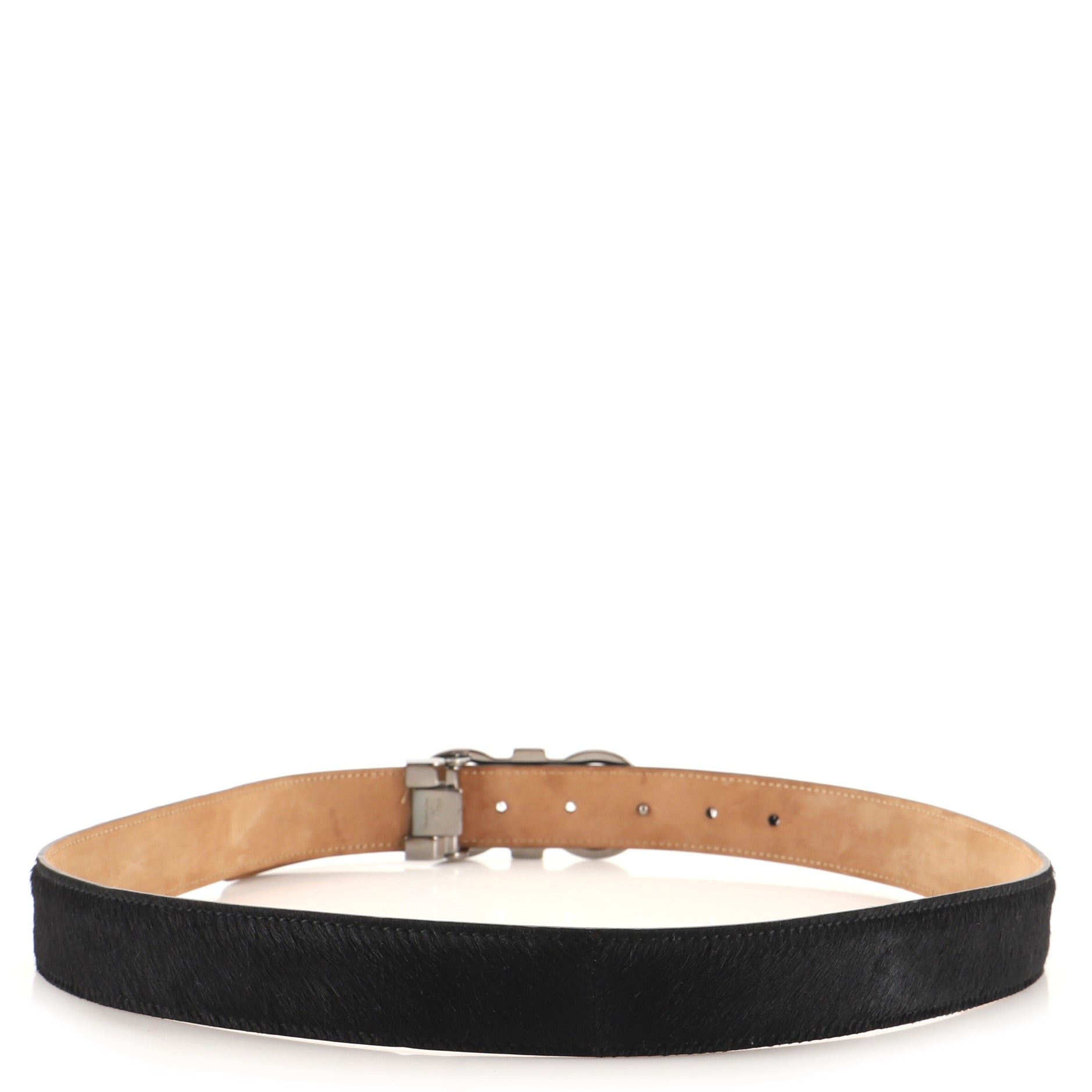 Gancini Belt Calf Hair Medium 90