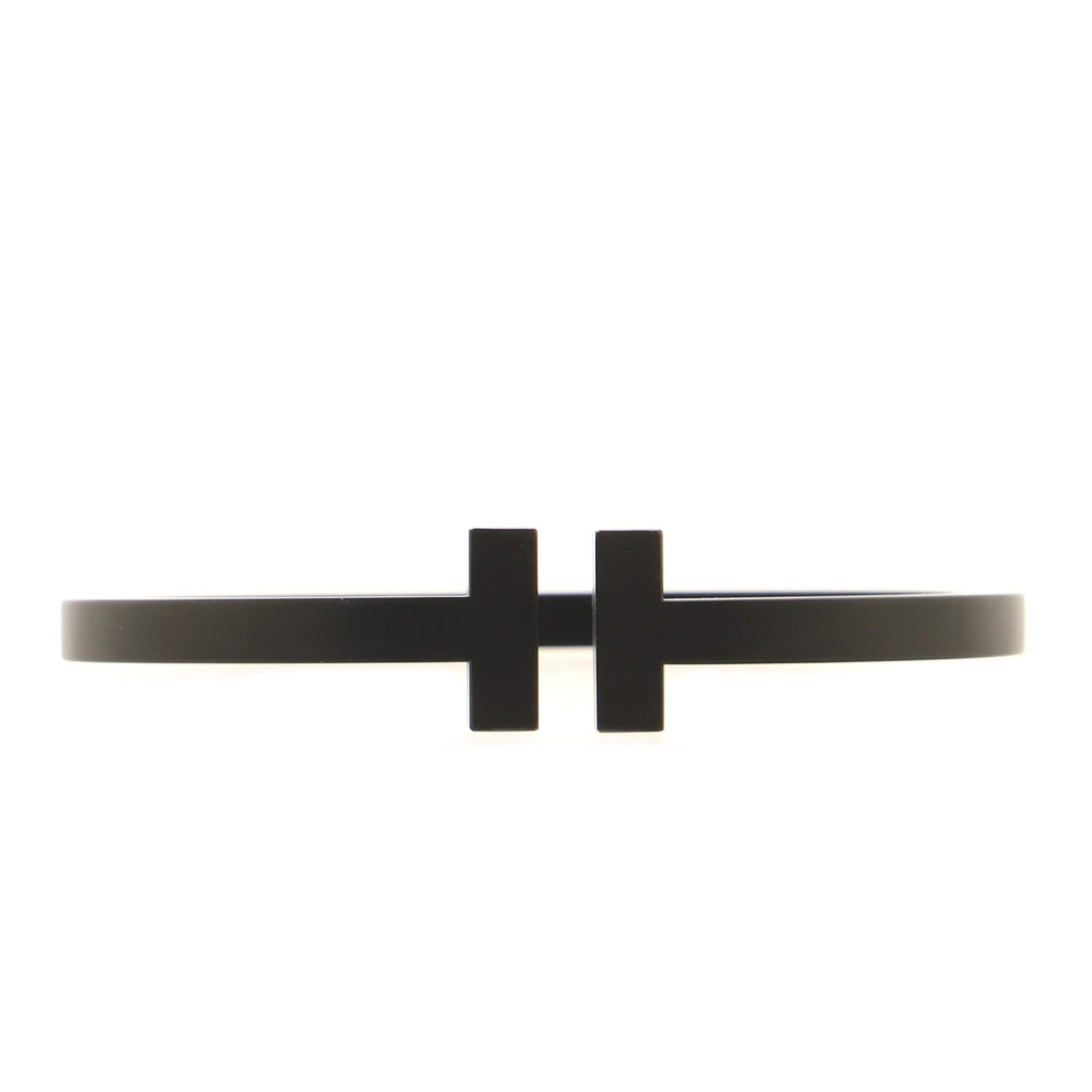 T Square Bracelet Black Coated Steel