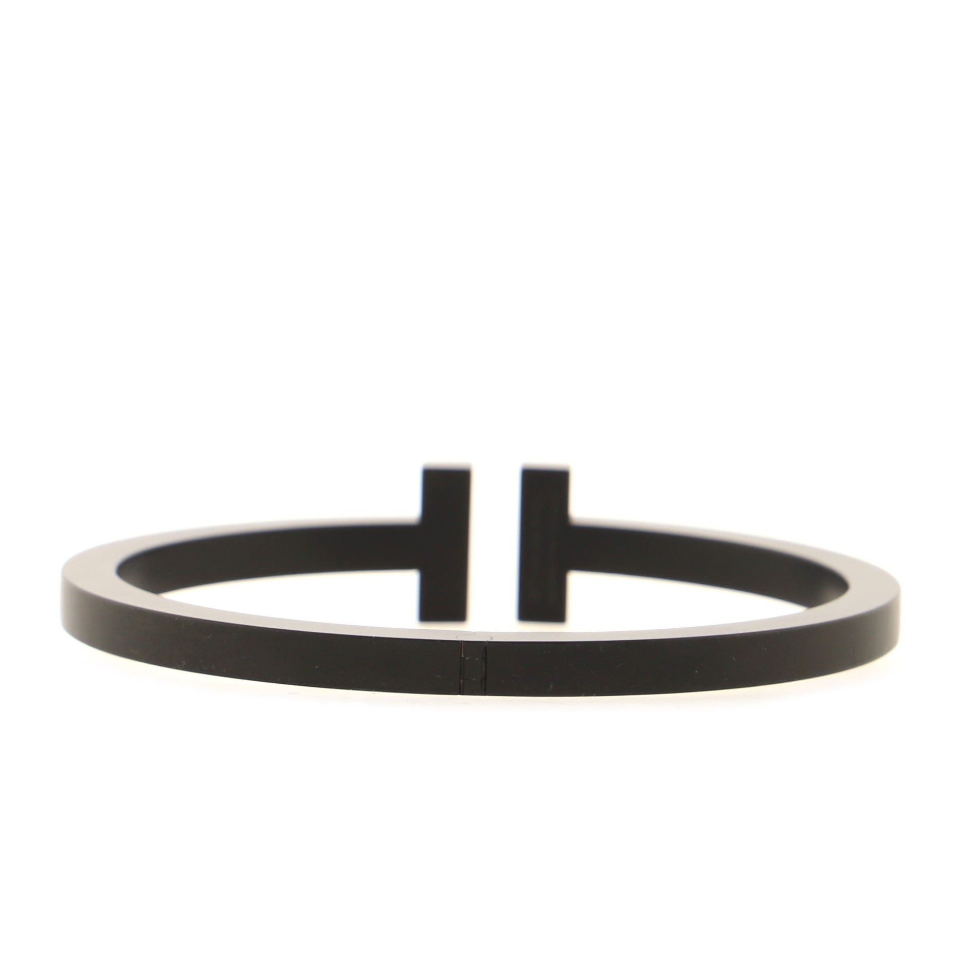 T Square Bracelet Black Coated Steel