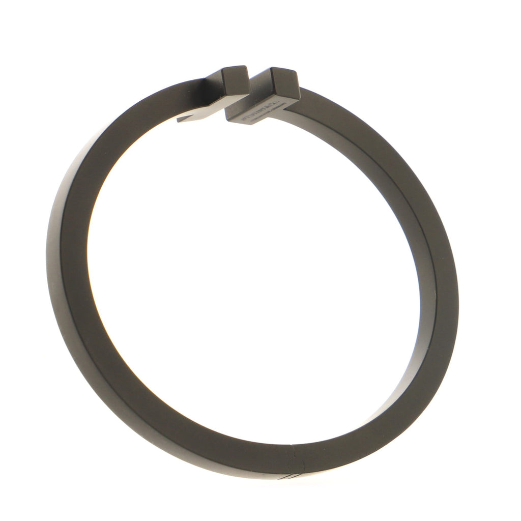 T Square Bracelet Black Coated Steel