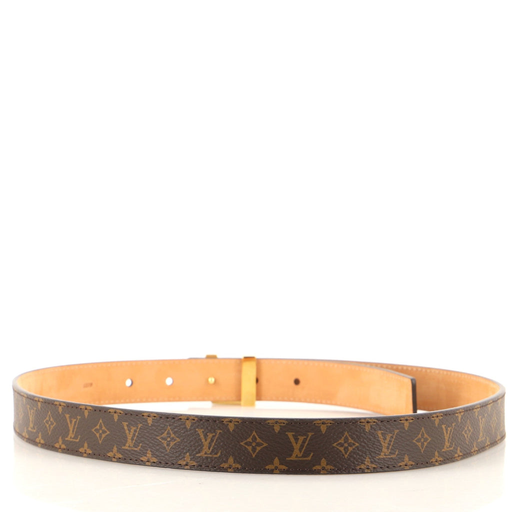 LV Initiales Belt Monogram Canvas Thin 80