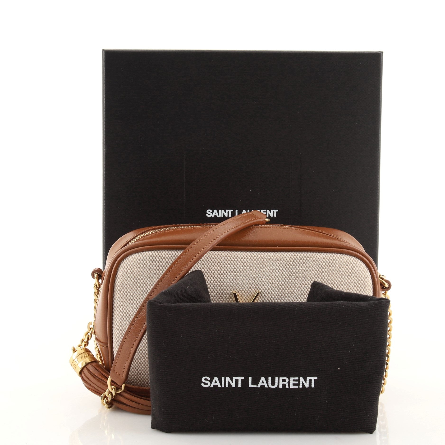 Lou Camera Bag Canvas and Leather Mini