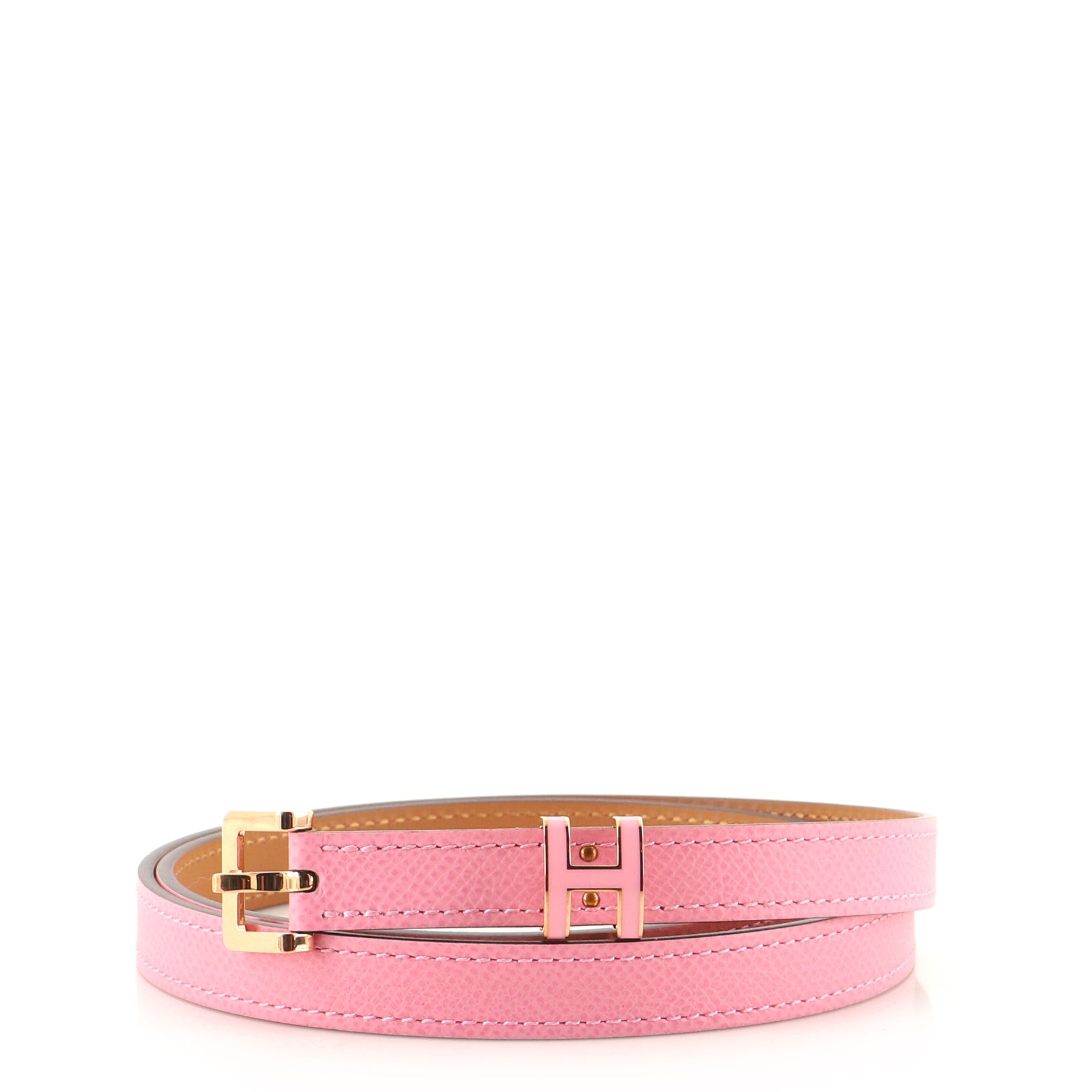 Pop H Belt Leather Thin 80
