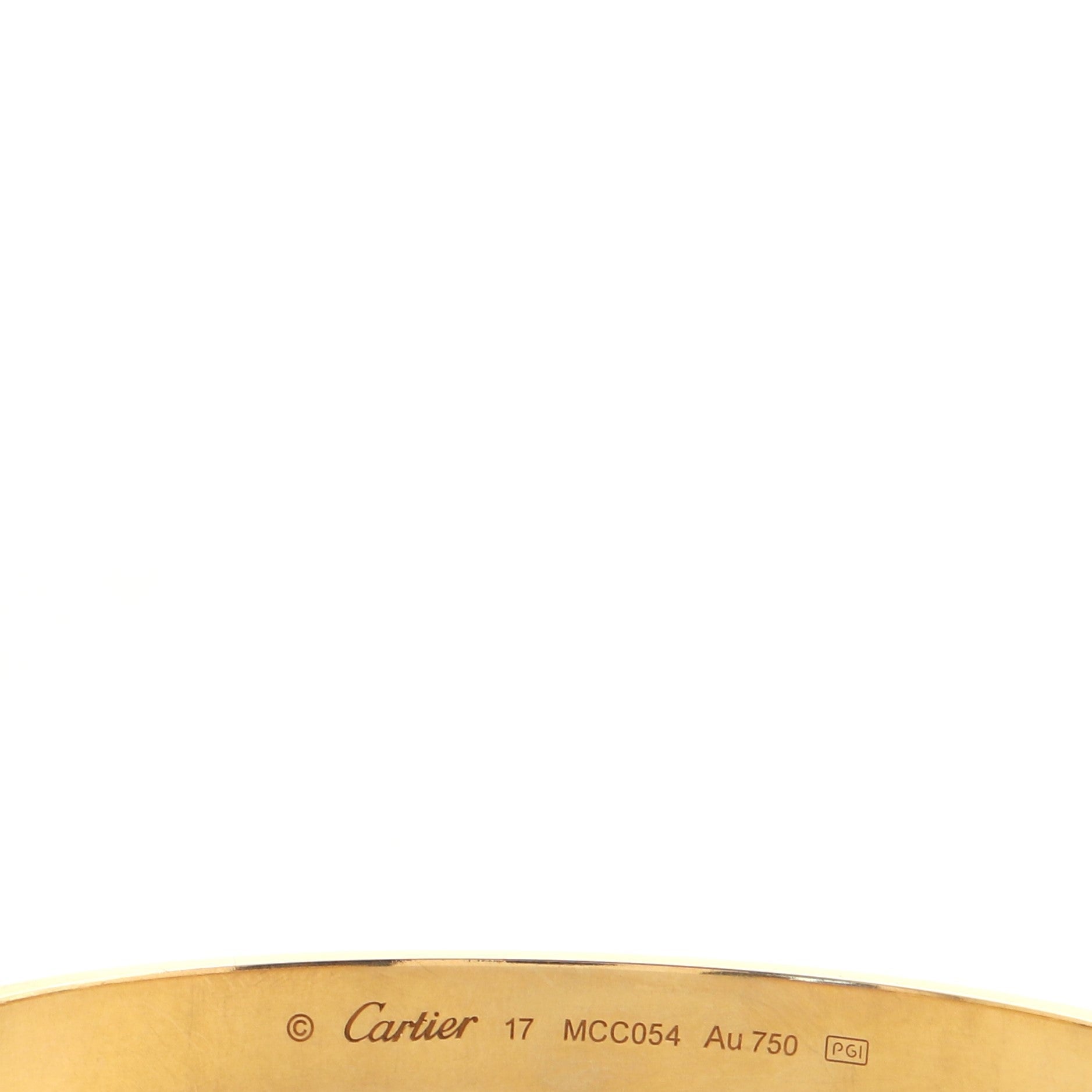Love Cuff Bracelet 18K Yellow Gold