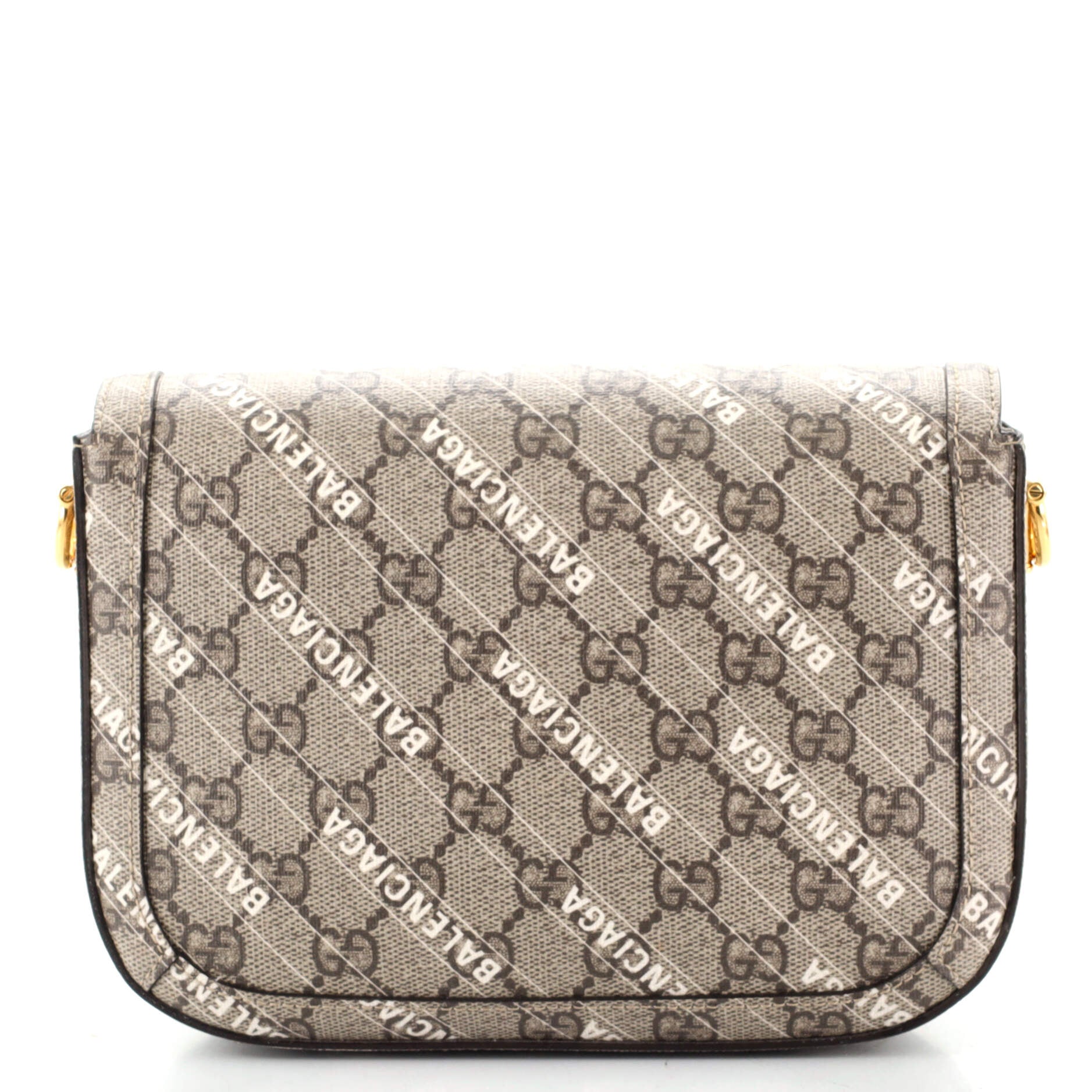 x Balenciaga The Hacker Project Horsebit 1955 Shoulder Bag GG Coated Canvas Mini