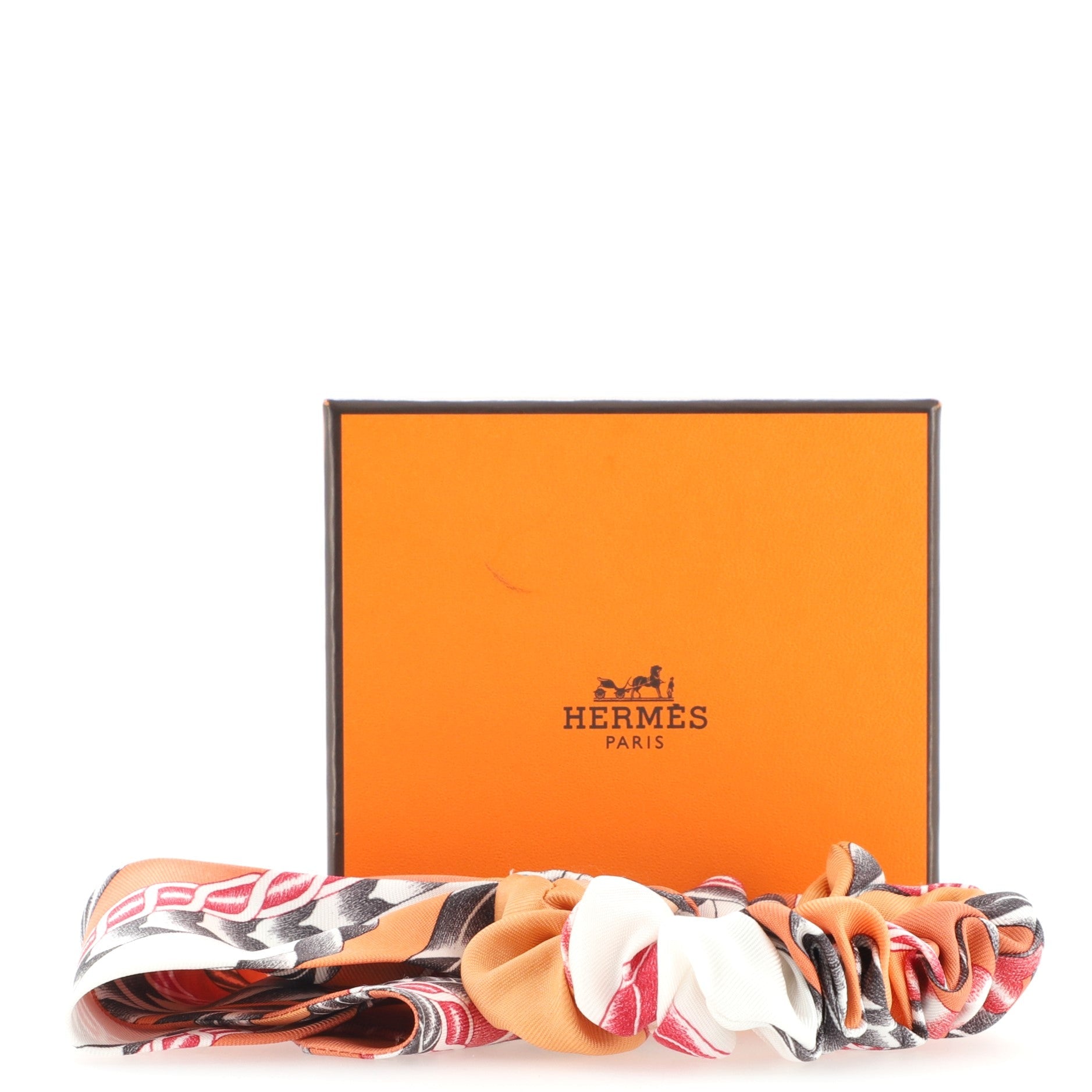 Bella Scrunchie Printed Silk XS