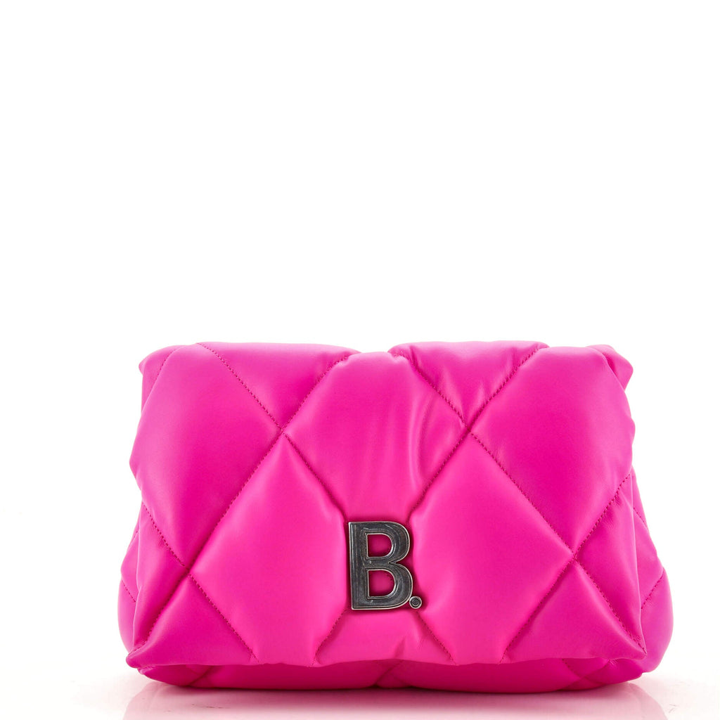 Touch Clutch Quilted Puffy Leather Small