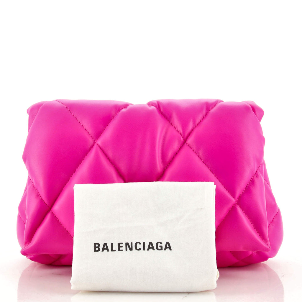Touch Clutch Quilted Puffy Leather Small