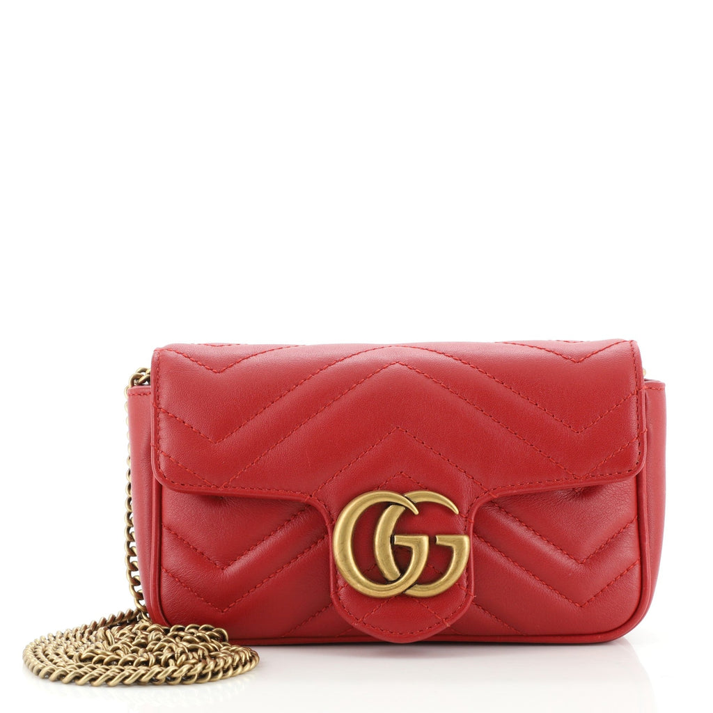 GG Marmont Flap Bag Matelasse Leather Super Mini