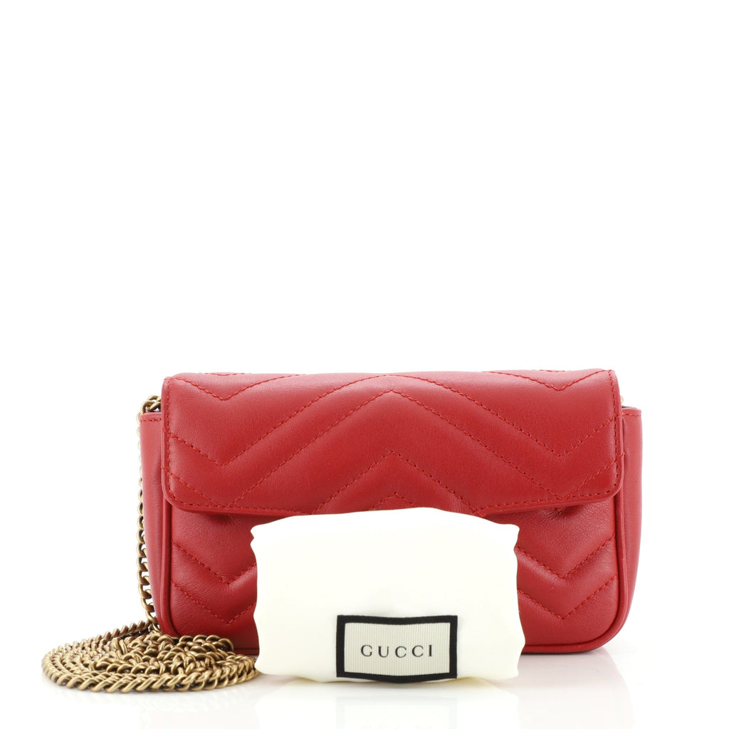 GG Marmont Flap Bag Matelasse Leather Super Mini