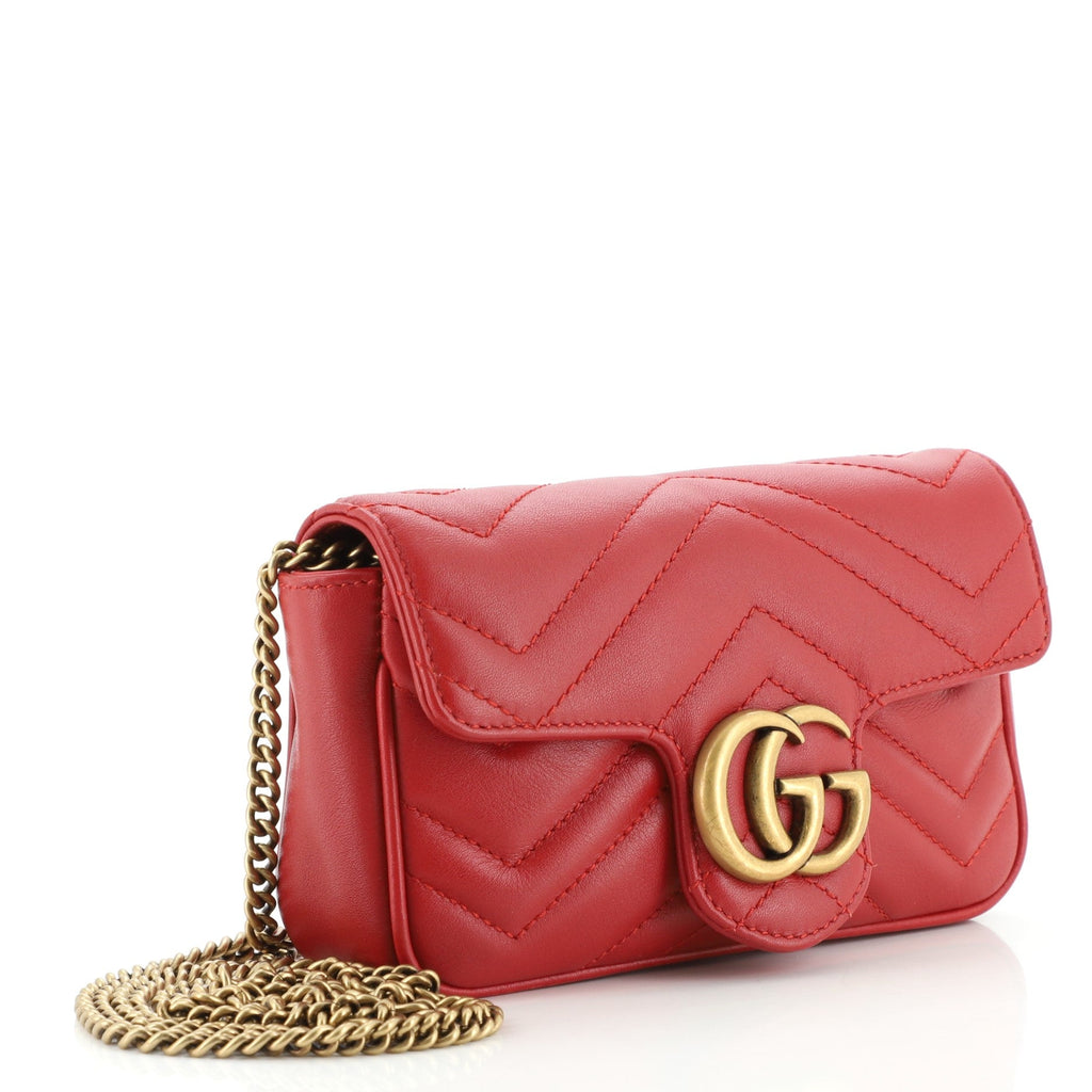 GG Marmont Flap Bag Matelasse Leather Super Mini