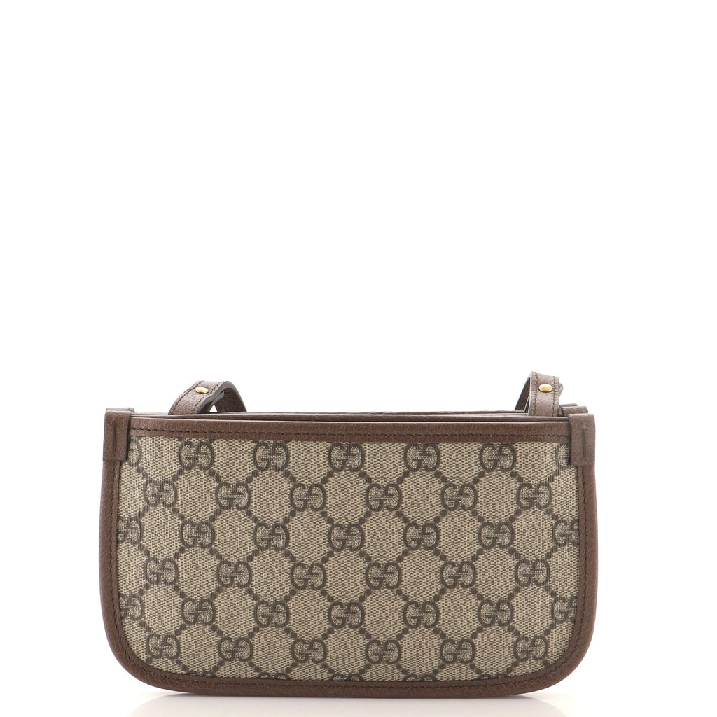 Ophidia Triple Zip Saddle Bag GG Coated Canvas Mini