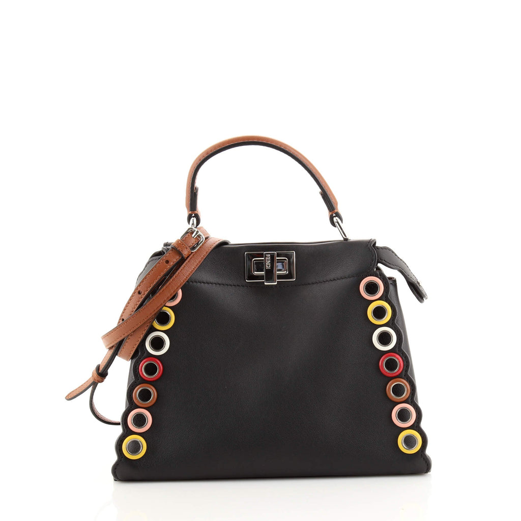Eyelet Peekaboo Bag Leather Mini