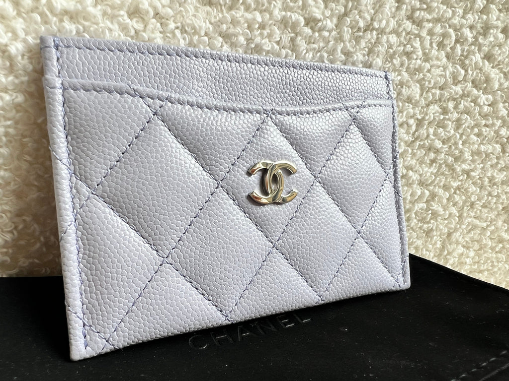 Chanel Lilac Caviar  Holder with Silver Hardware (RRP £410)