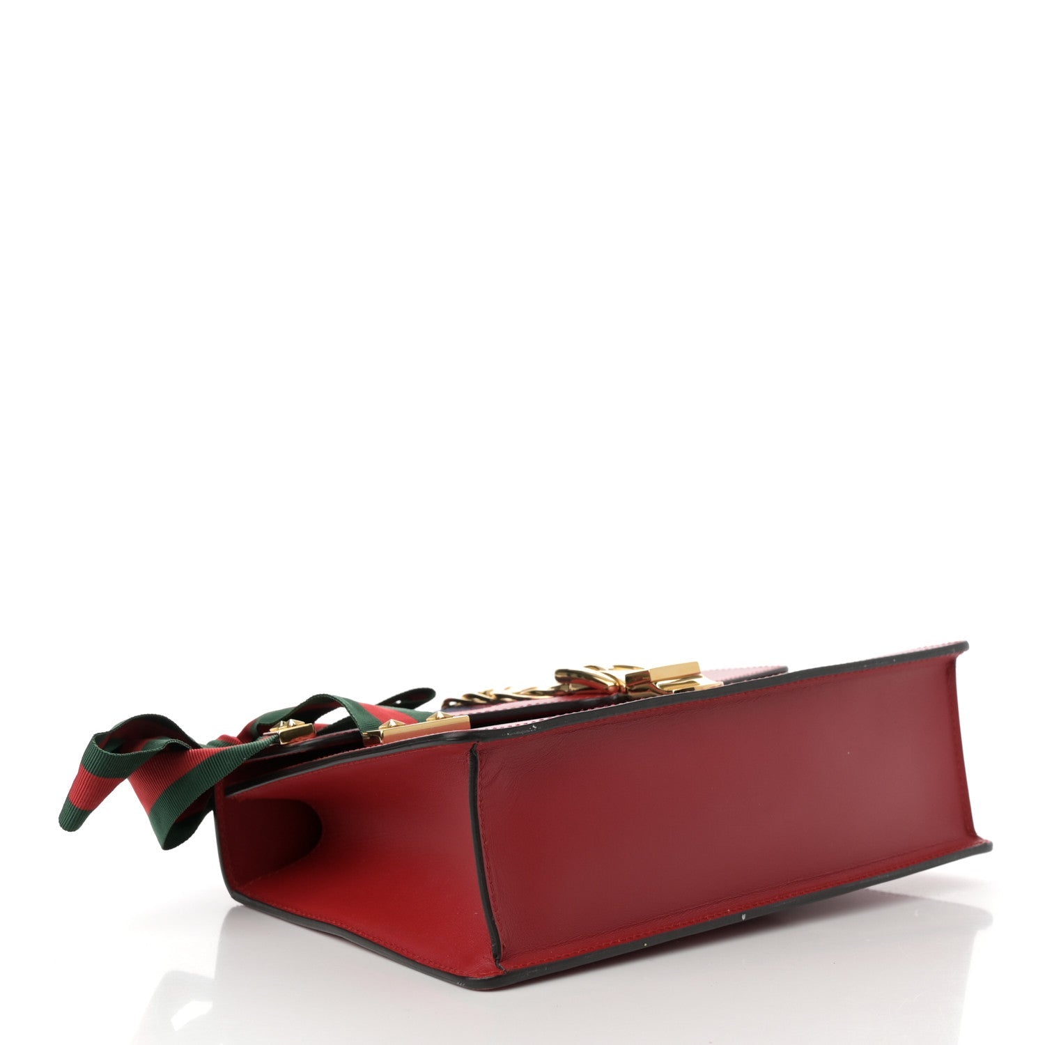 Calfskin Small Sylvie Shoulder Bag Hibiscus Red