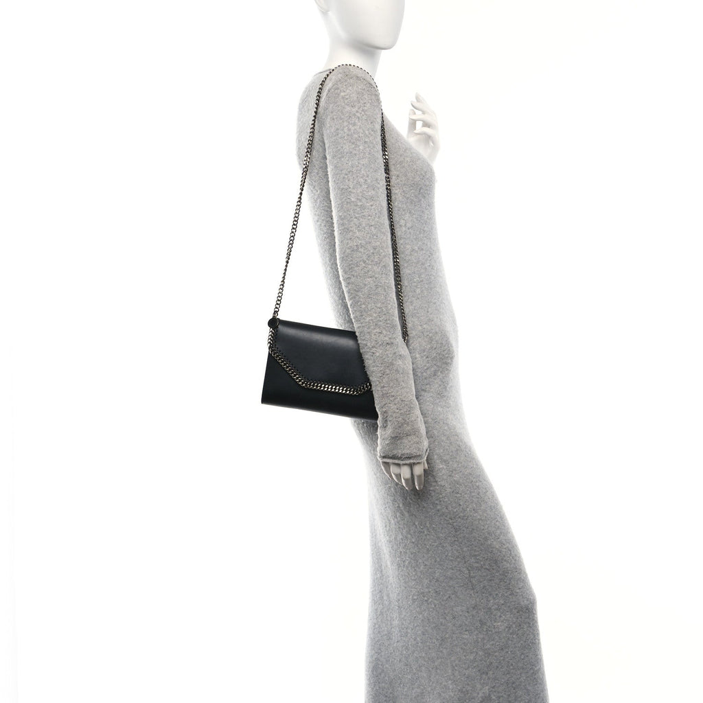 Eco Alter Nappa Falabella Shoulder Bag Black