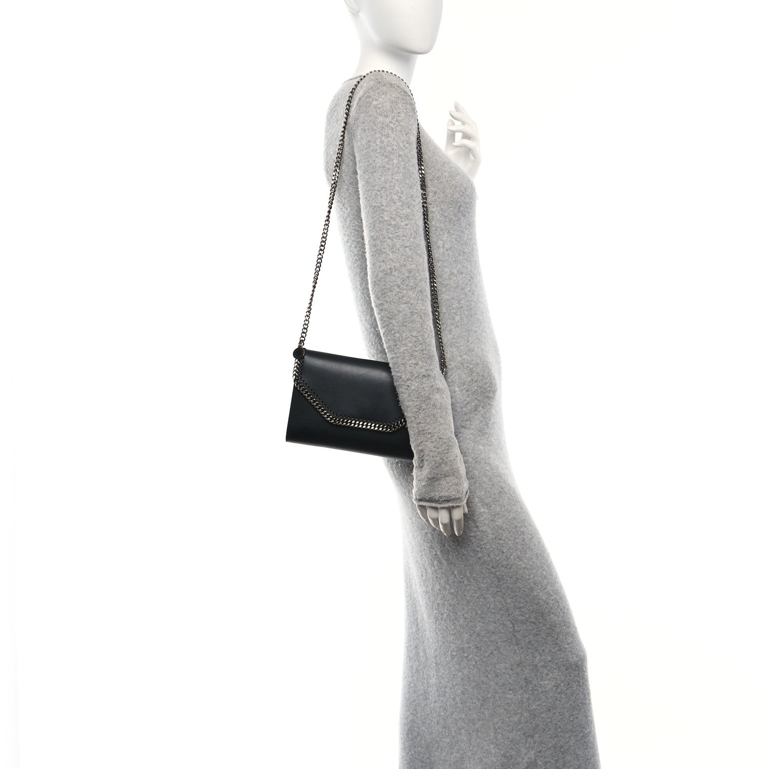 Eco Alter Nappa Falabella Shoulder Bag Black