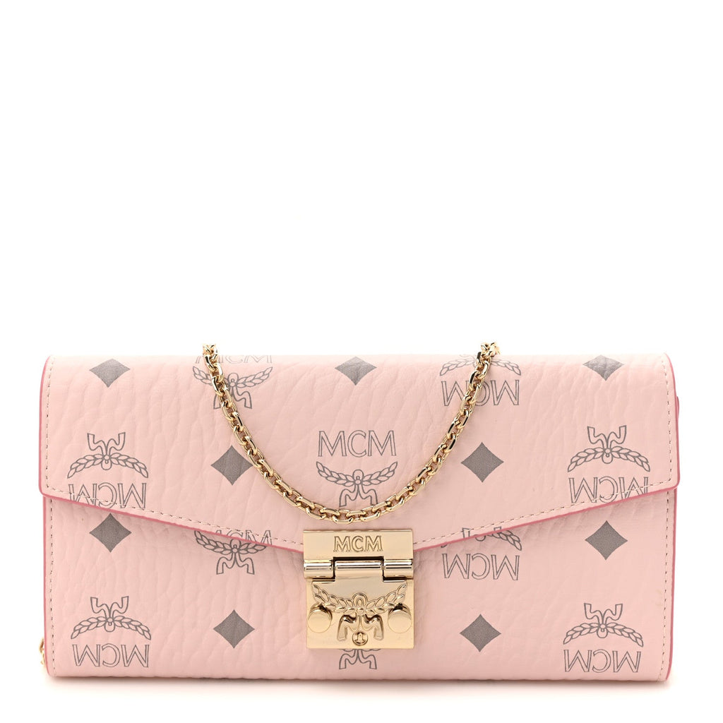 Visetos Large Patricia Wallet On Chain Soft Pink
