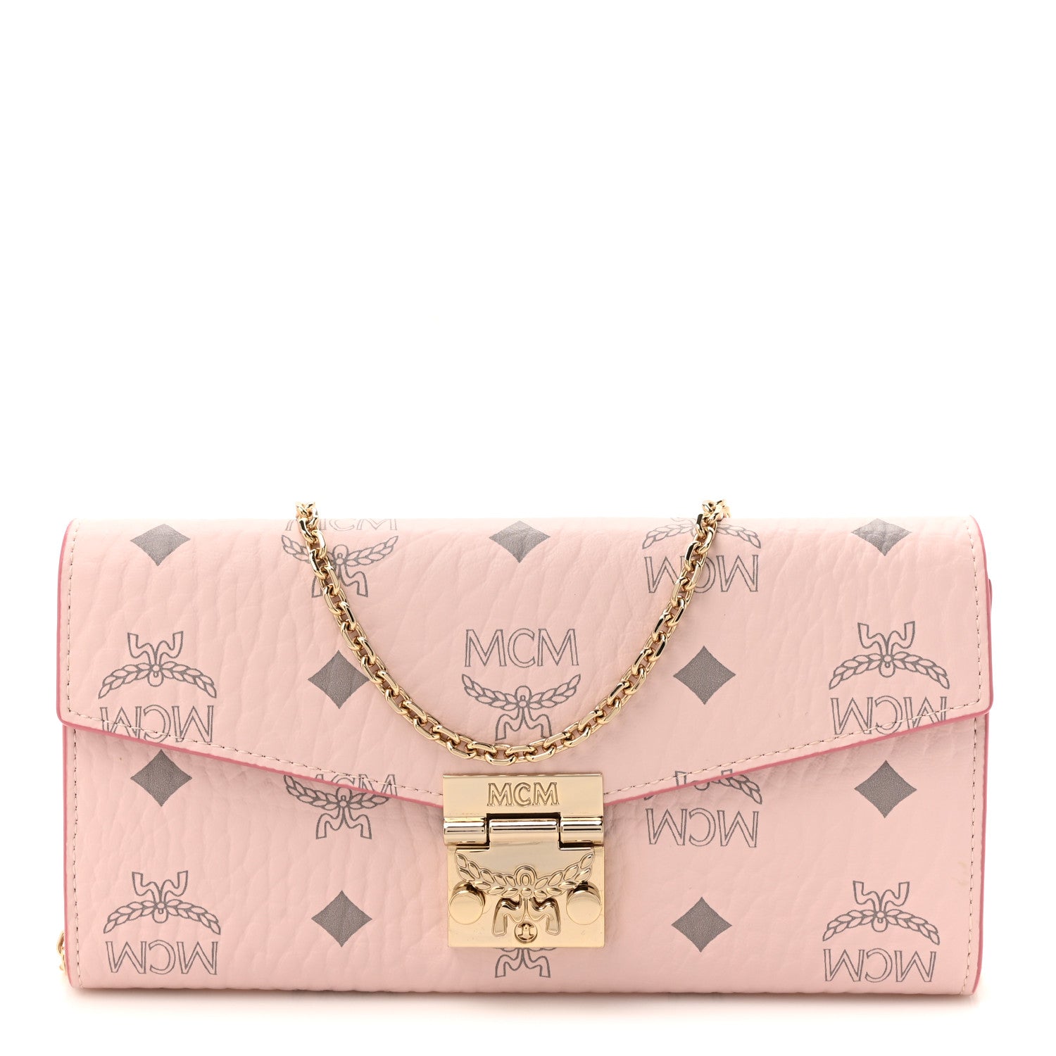 Visetos Large Patricia Wallet On Chain Soft Pink